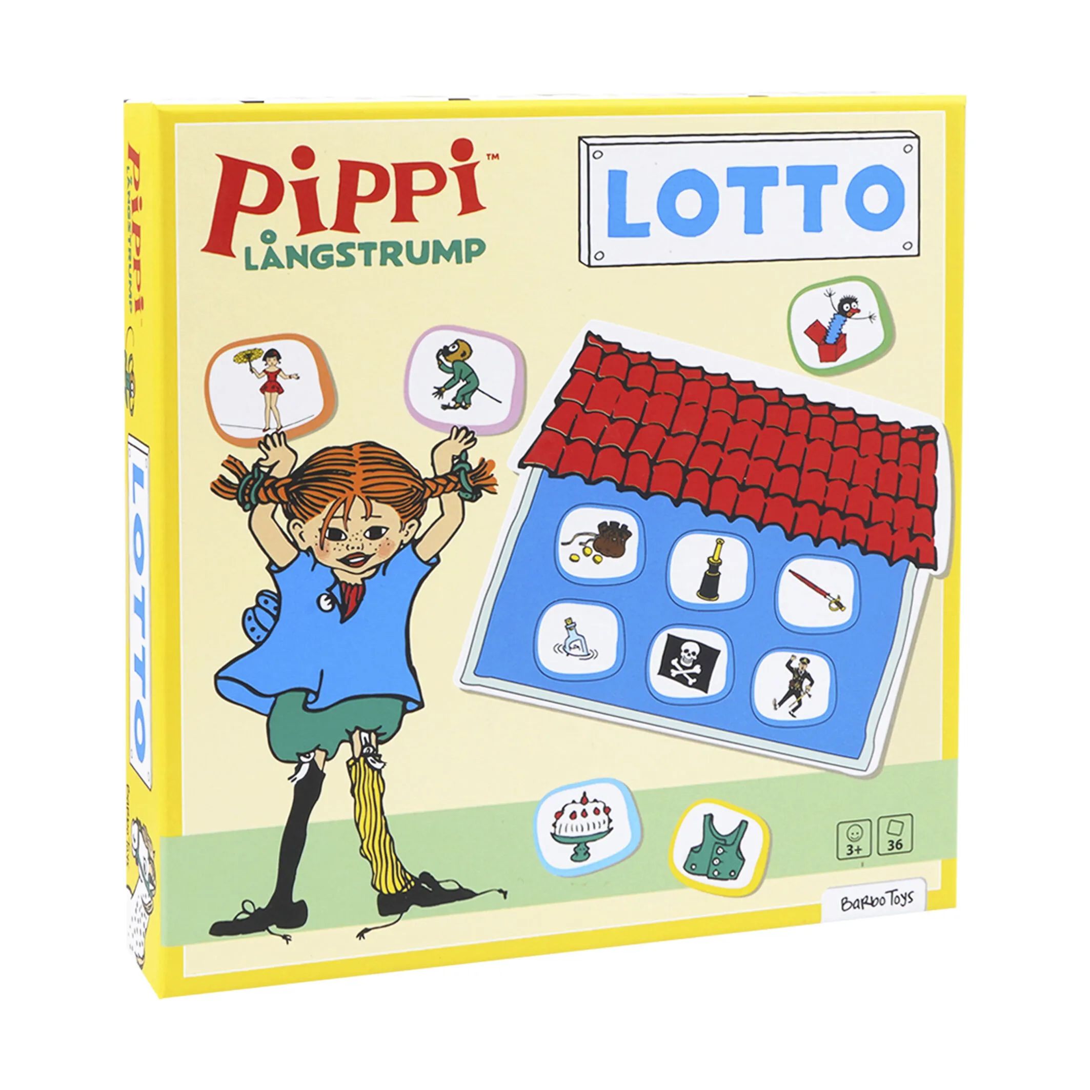 Barbo Toys Spil Pippi Langstrømpe Pippi Langstrømpe Billedlotteri i Multifarvet, 3