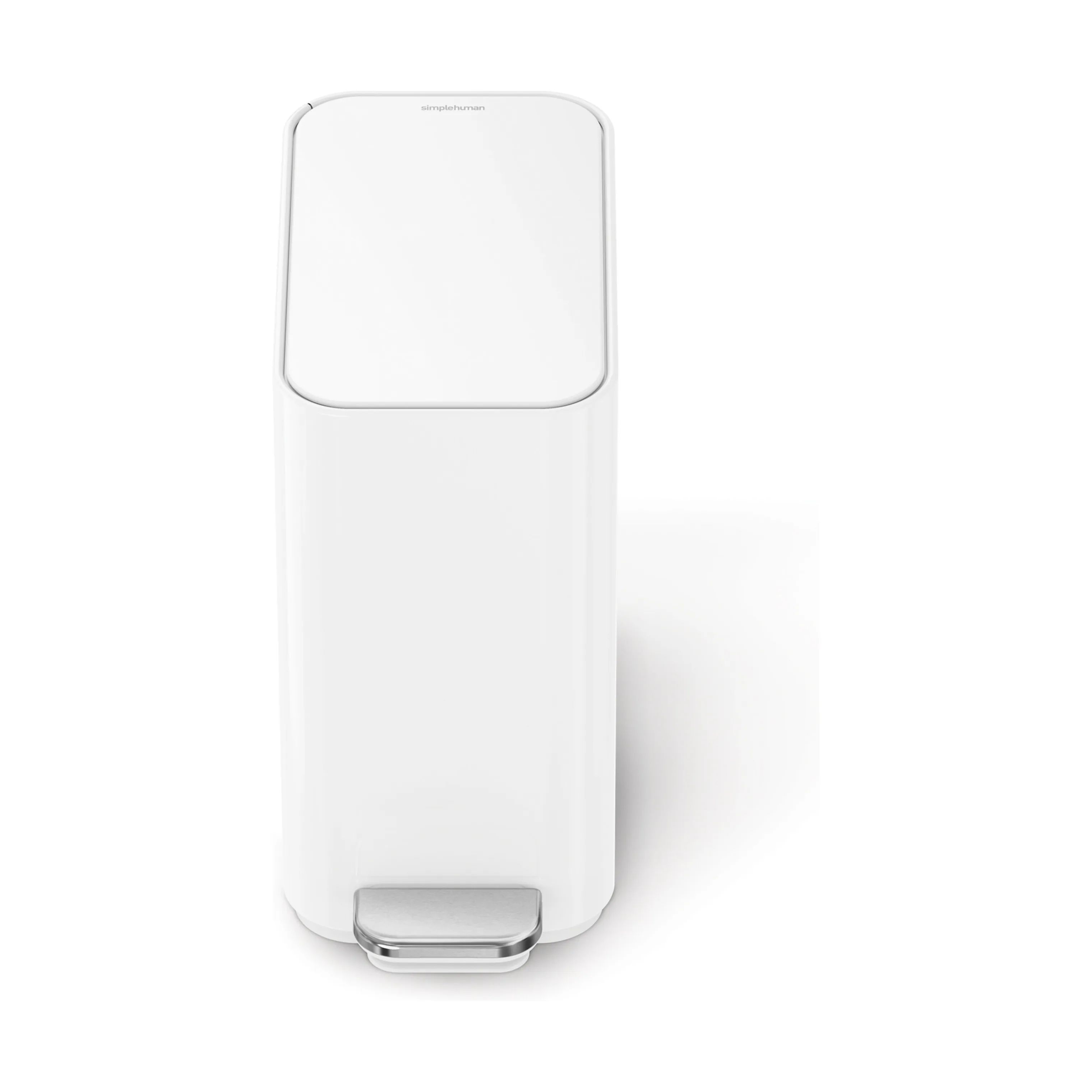 Simplehuman Pedalspande Smal Pedalspand i Hvid, 1