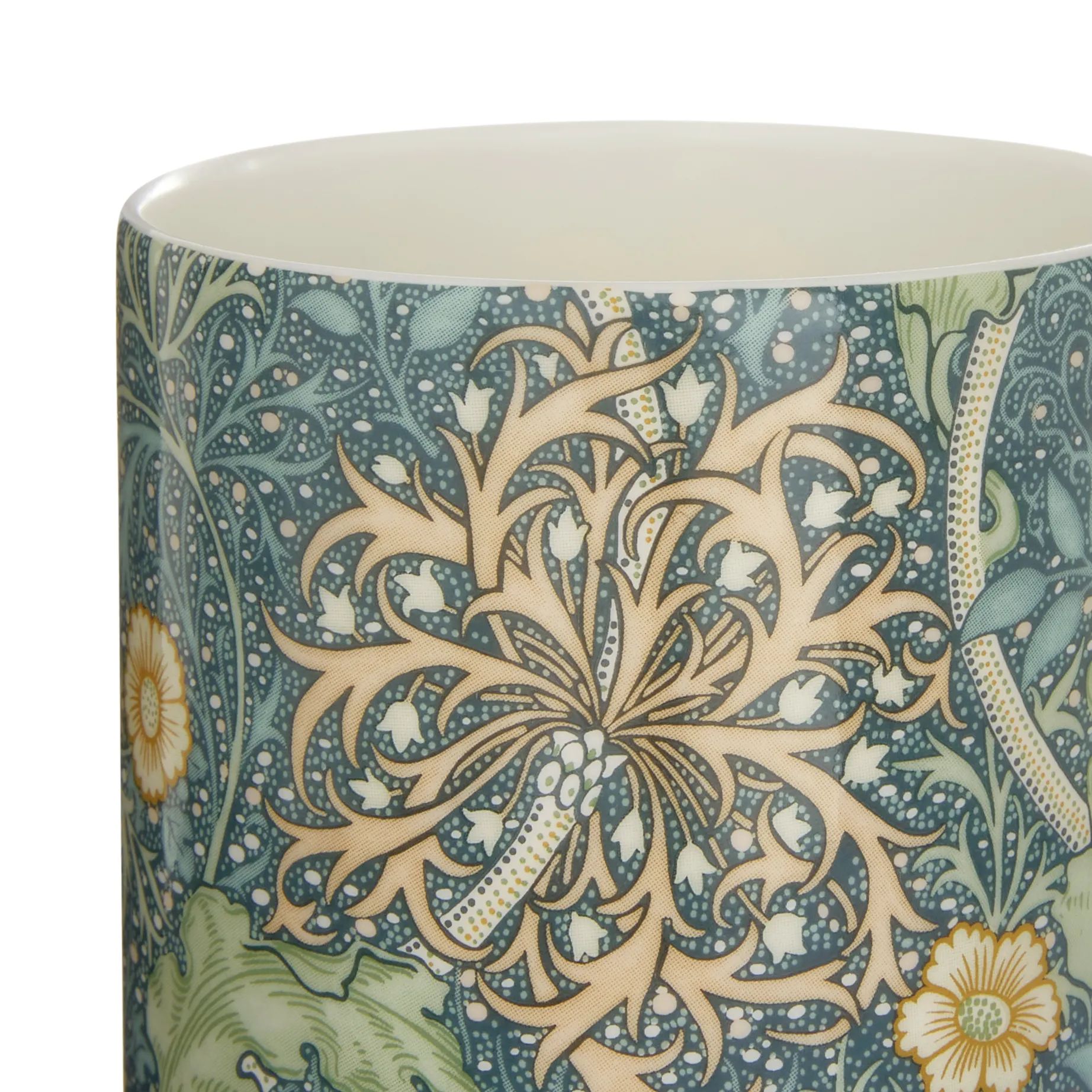 Spode Krus og kopper med hank Morris & Co Krus i Grøn/gul/orange/Blå, 3