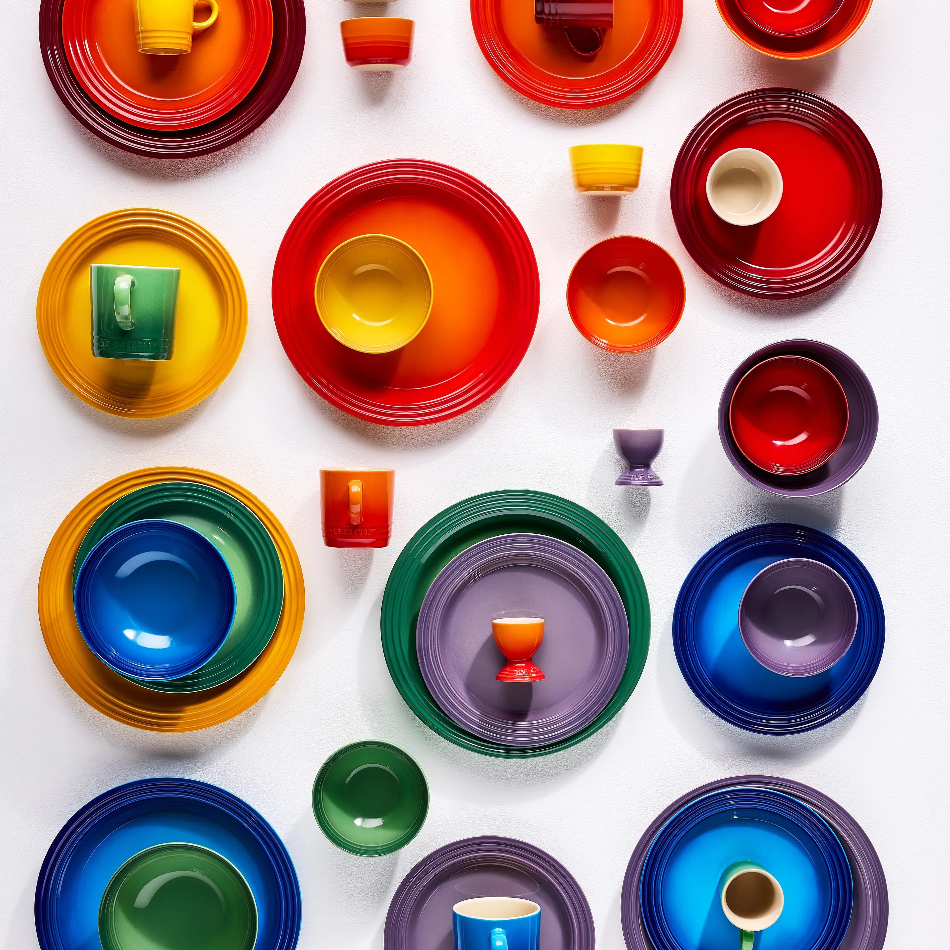 Le Creuset Middagstallerkener Rainbow Middagstallerken i Rainbow, 2