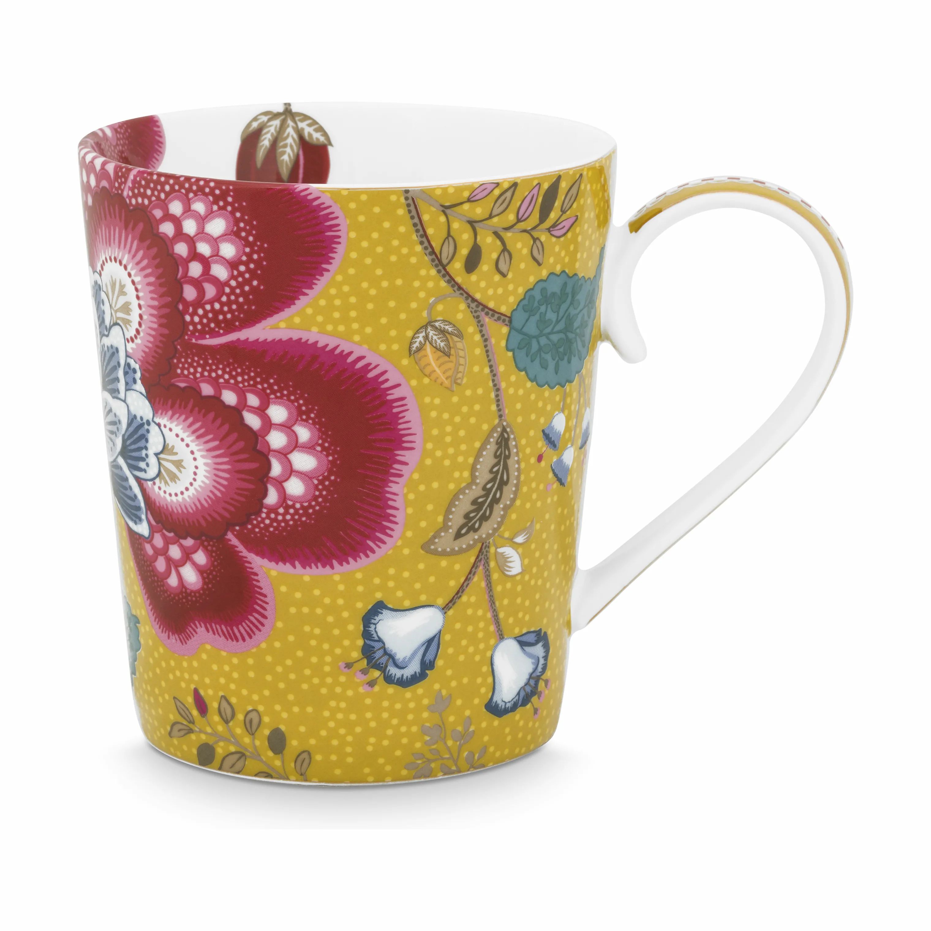 PIP Studio Krus og kopper med hank Early Bird Floral Fantasy Alfabet Krus - X i X, 3