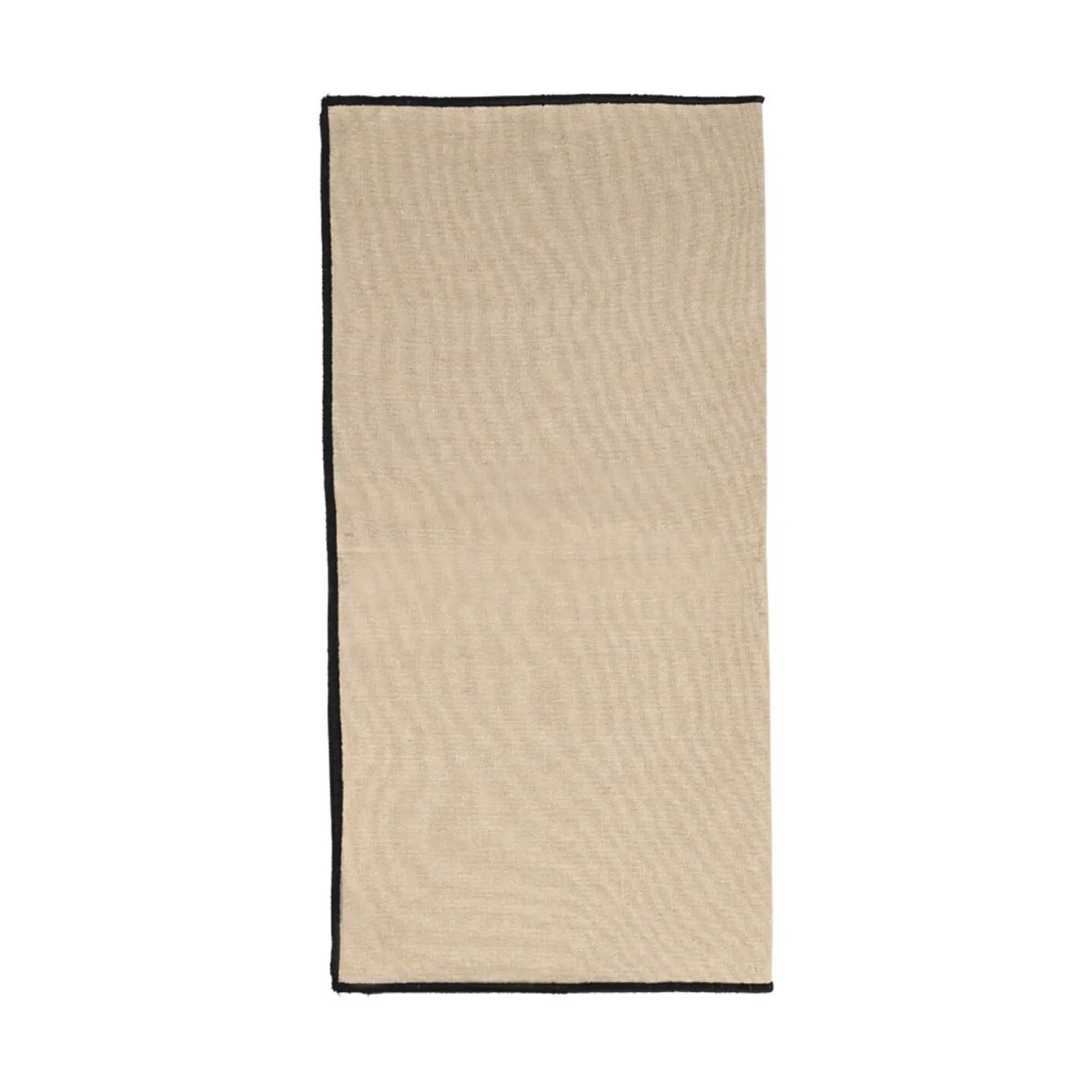 Estia Home Stofservietter Frame Stofserviet - 2 stk. i Beige/sort, 2