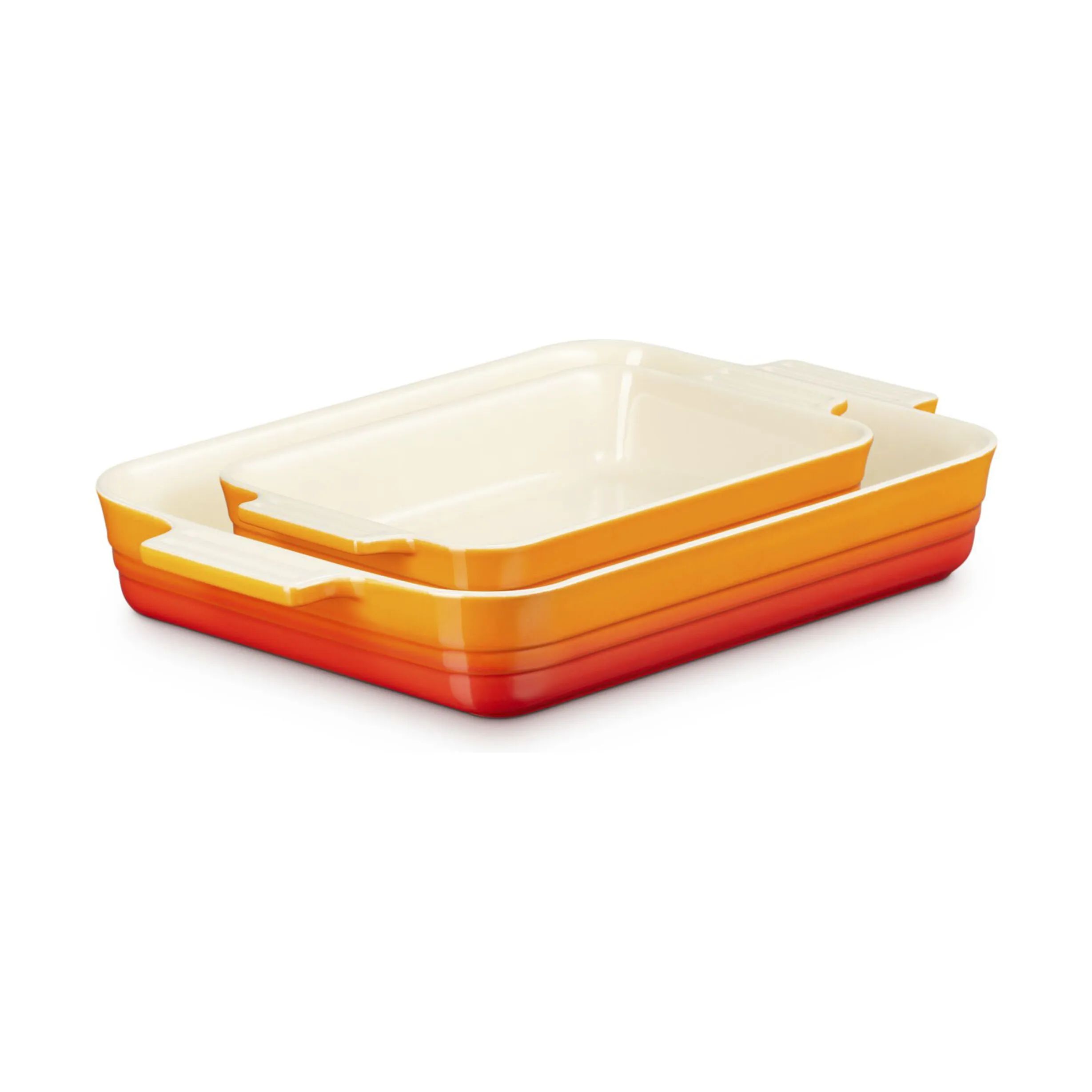Le Creuset Ovnfaste fade Fadsæt - 2 dele i Volcanic, 1