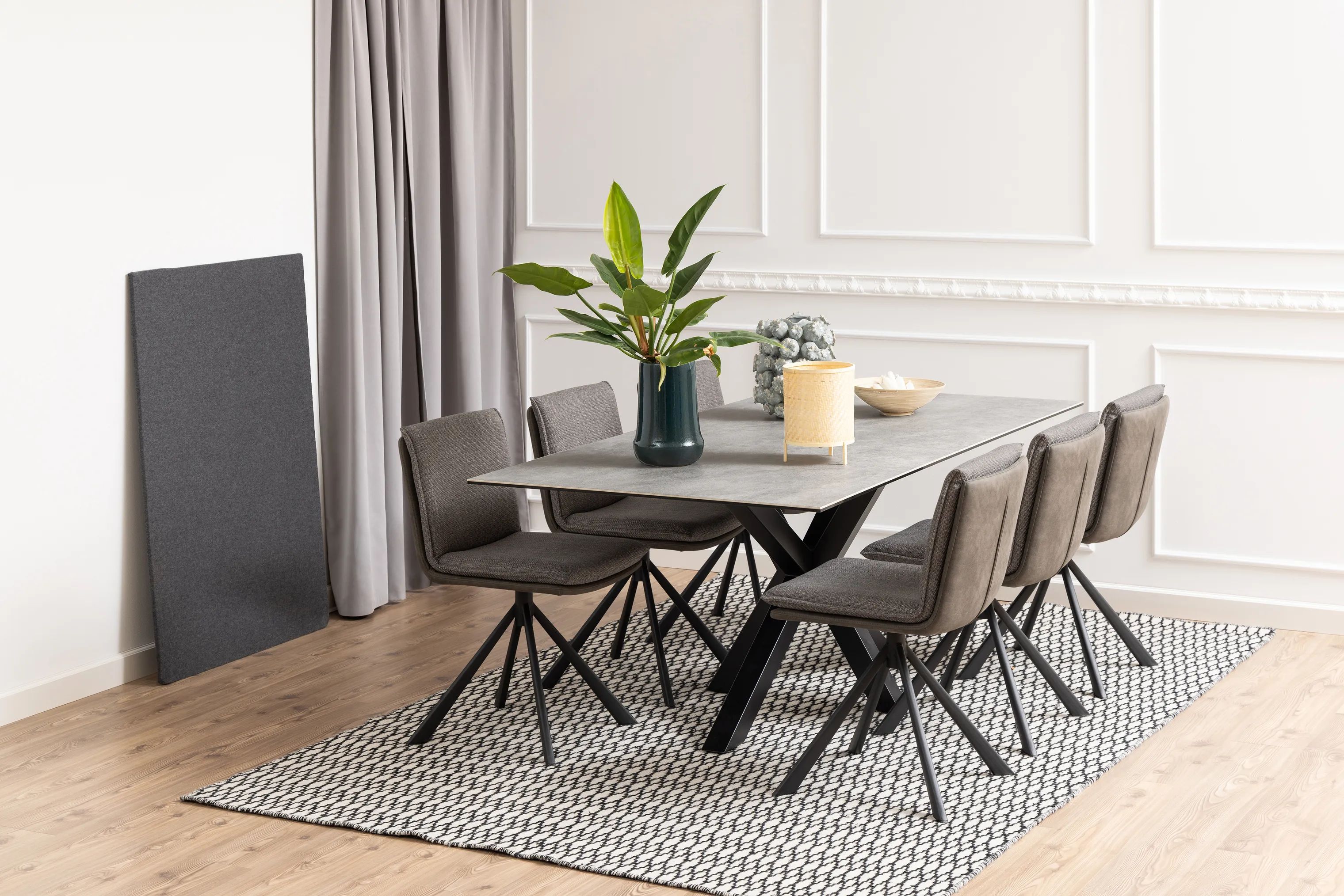 CASA Living Spiseborde Heaven Spisebord i Grå anista, H75,5 x B200 x L100 cm, 3