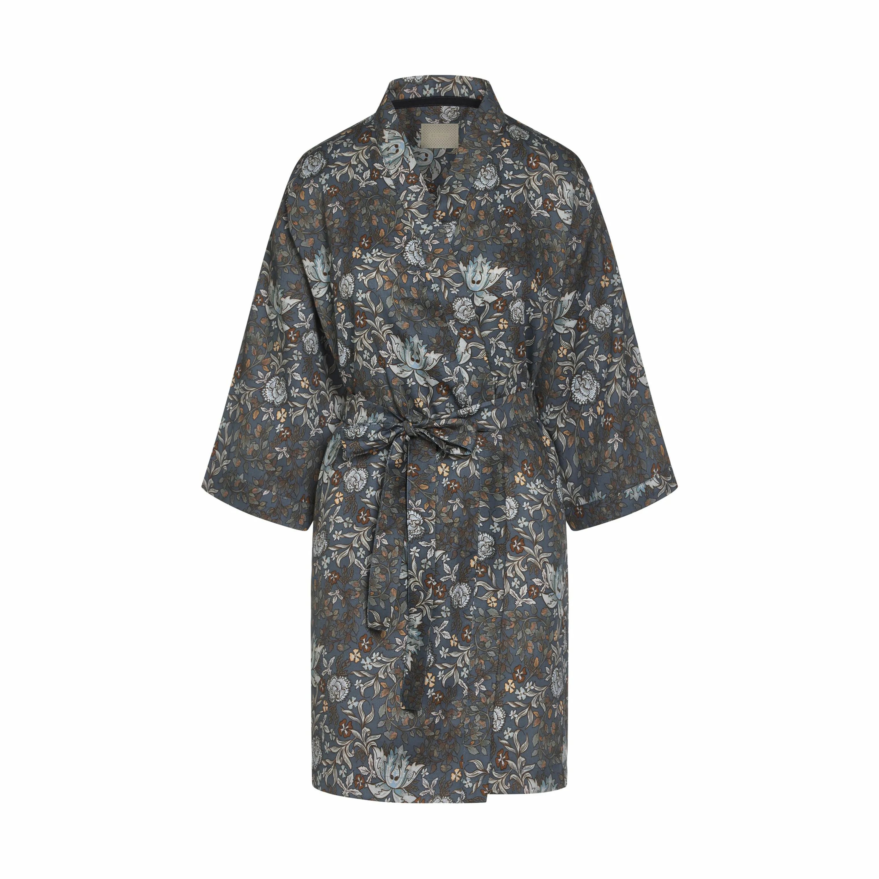 Essenza Morgenkåber Sarai Ophelia Kimono i Nightblue, Str. M, 1