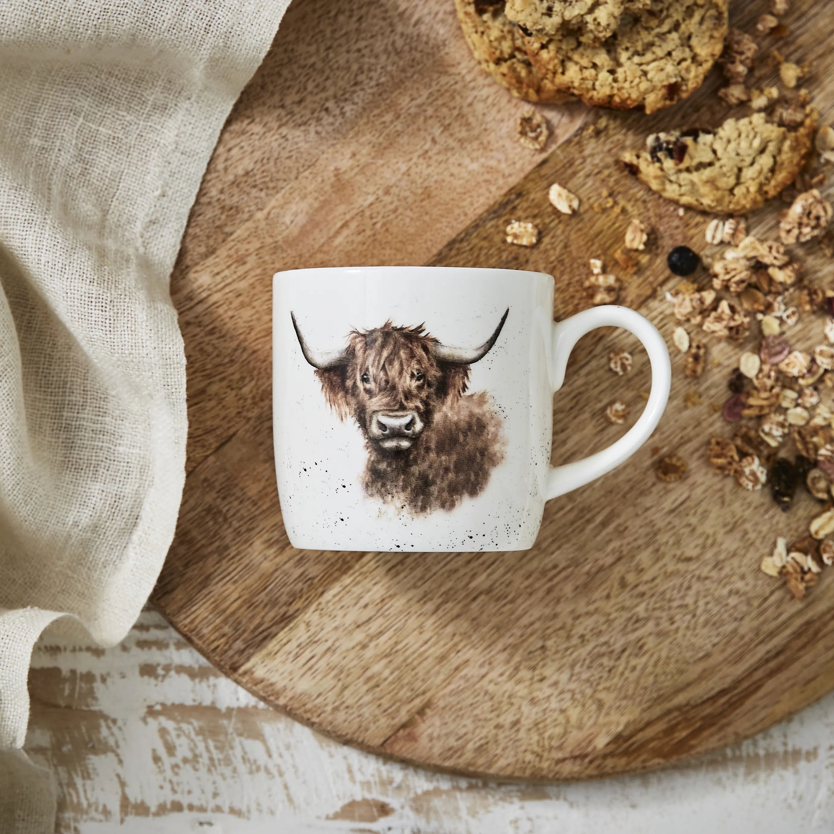 Royal Worcester Krus og kopper med hank Wrendale Krus - Highland cow i Highland Cow, 2