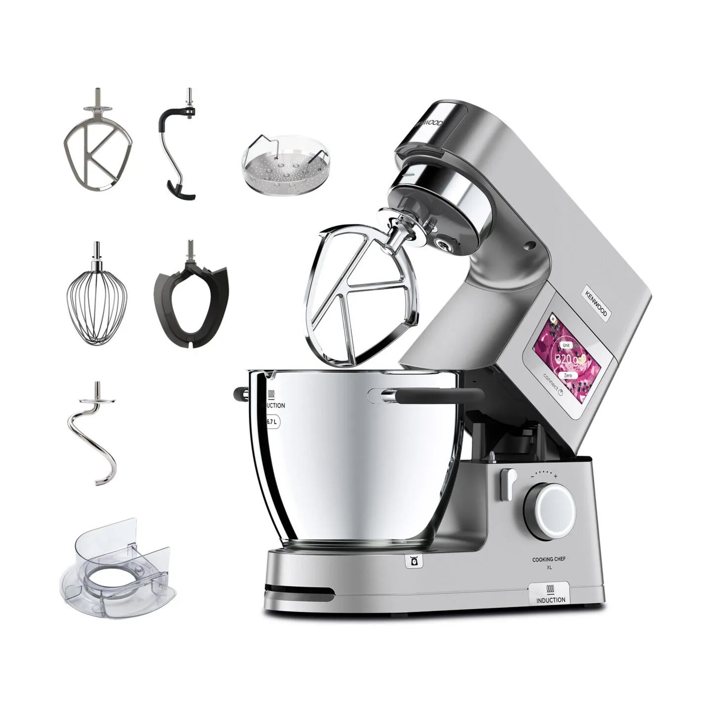 Kenwood Røremaskiner Cooking Chef Køkkenmaskine KCL95.004SI i Sølvfarvet, 1
