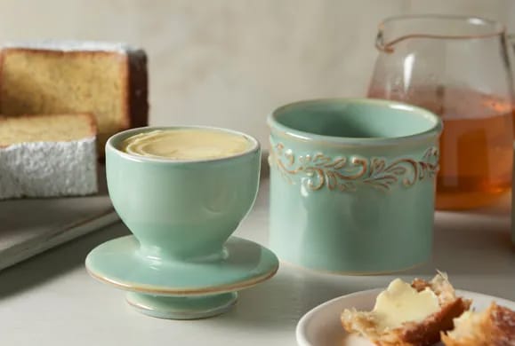 Butter Bell Smørbokse Smørklokke i Grøn, 2