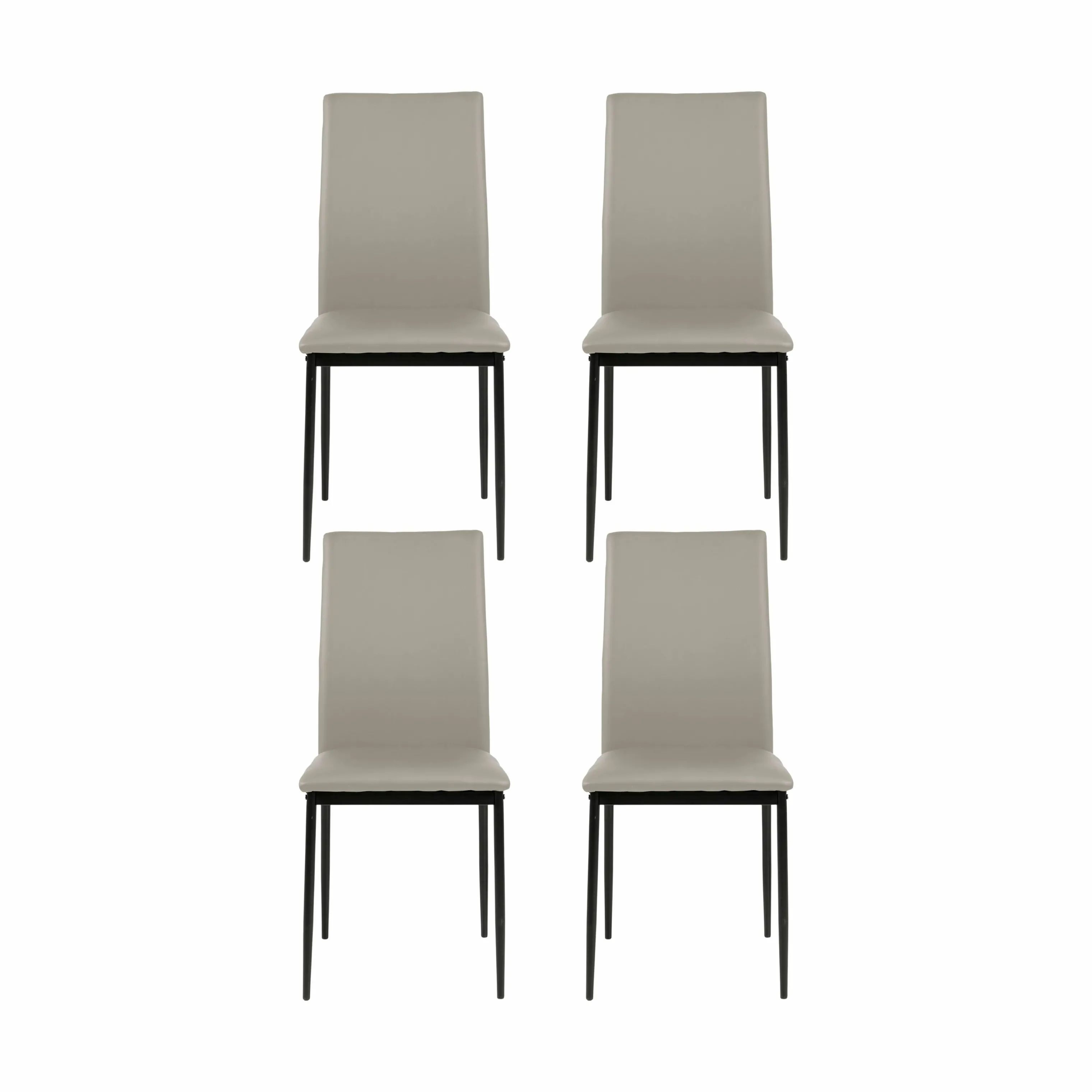 CASA Living Spisebordsstole Demina Spisebordsstol - 4 stk. i Taupe, 1