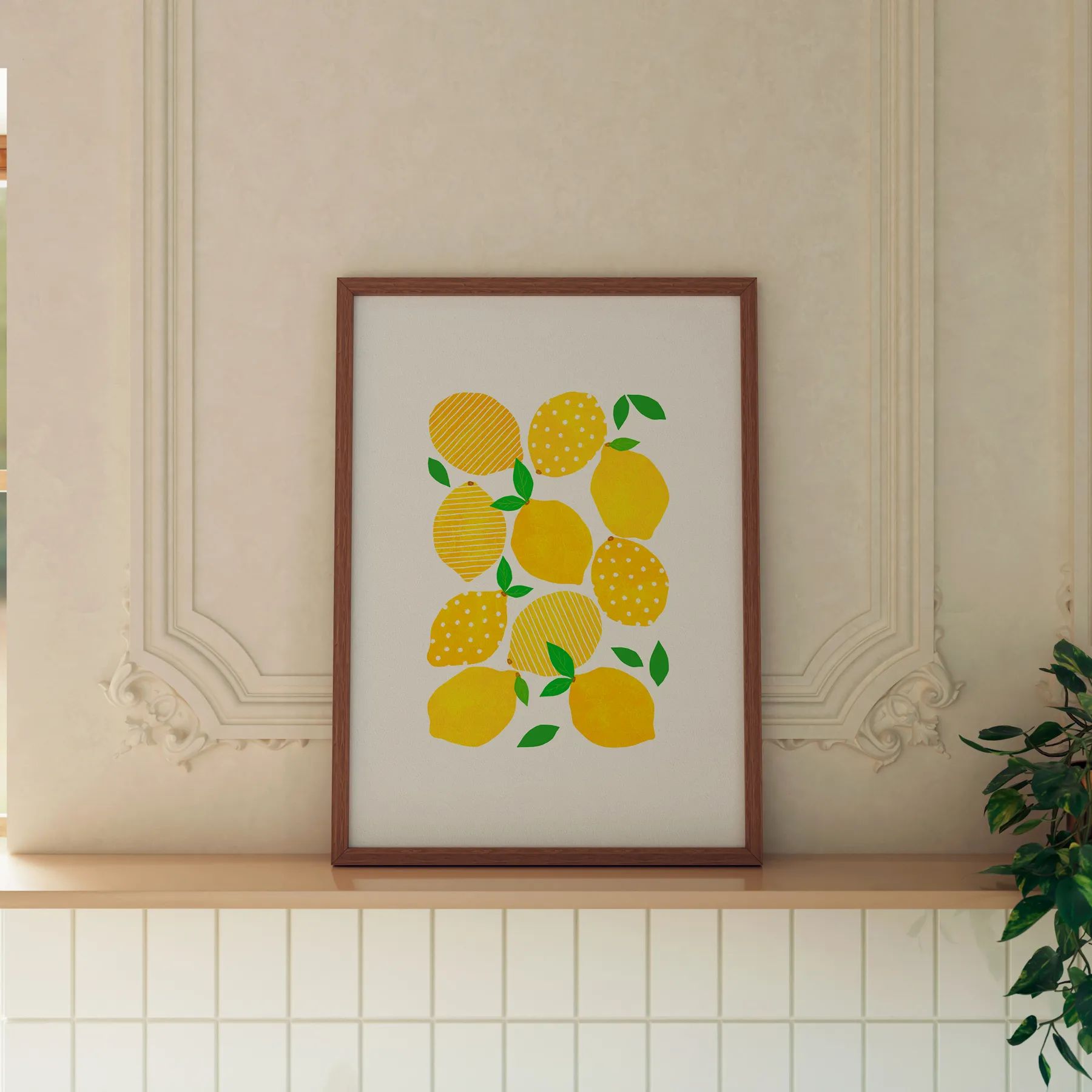 Poster&Frame Plakater Orara Studio Plakat - Lemon Crowd i B30 x L40 cm, 3