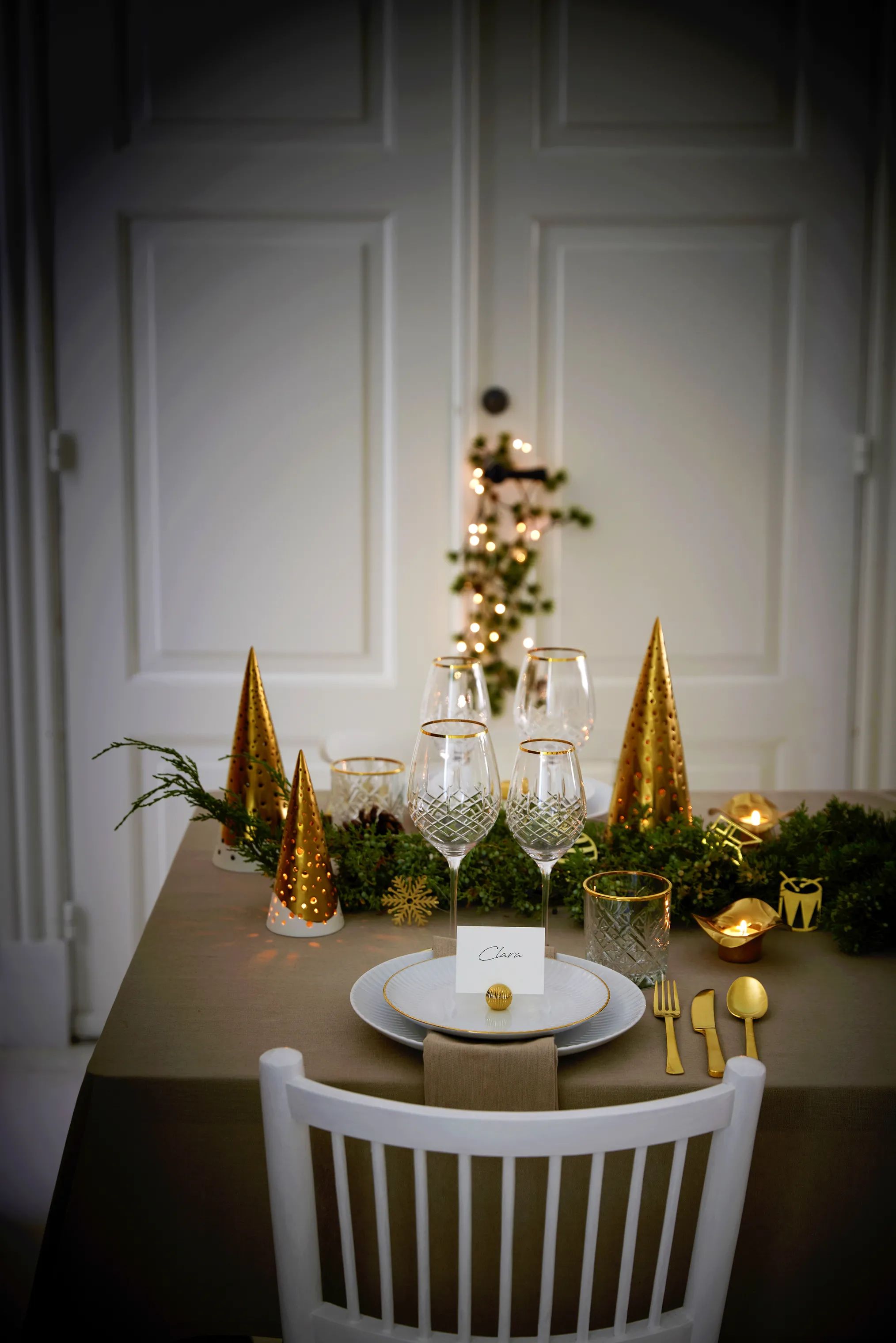 Georg Jensen Fyrfadsstage Cobra Fyrfadsstage - 2 stk. i Guldfarvet, 4