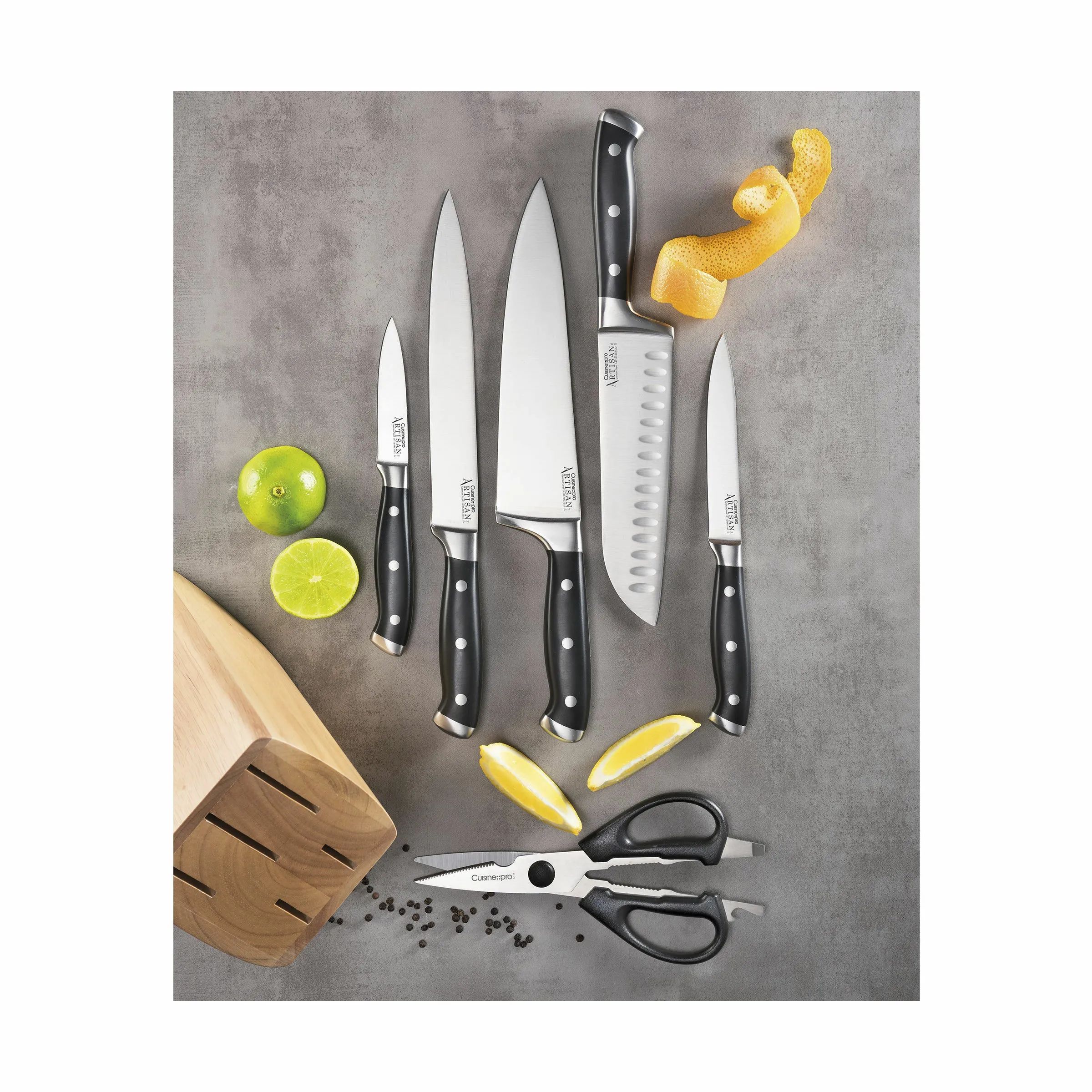 THE CUSTOM CHEF™ Knivblokke med knive Cuisine::pro®
Artisan™ Cuisine::pro Artisan™ Licht Knivblok - 7 dele i Brun, 4