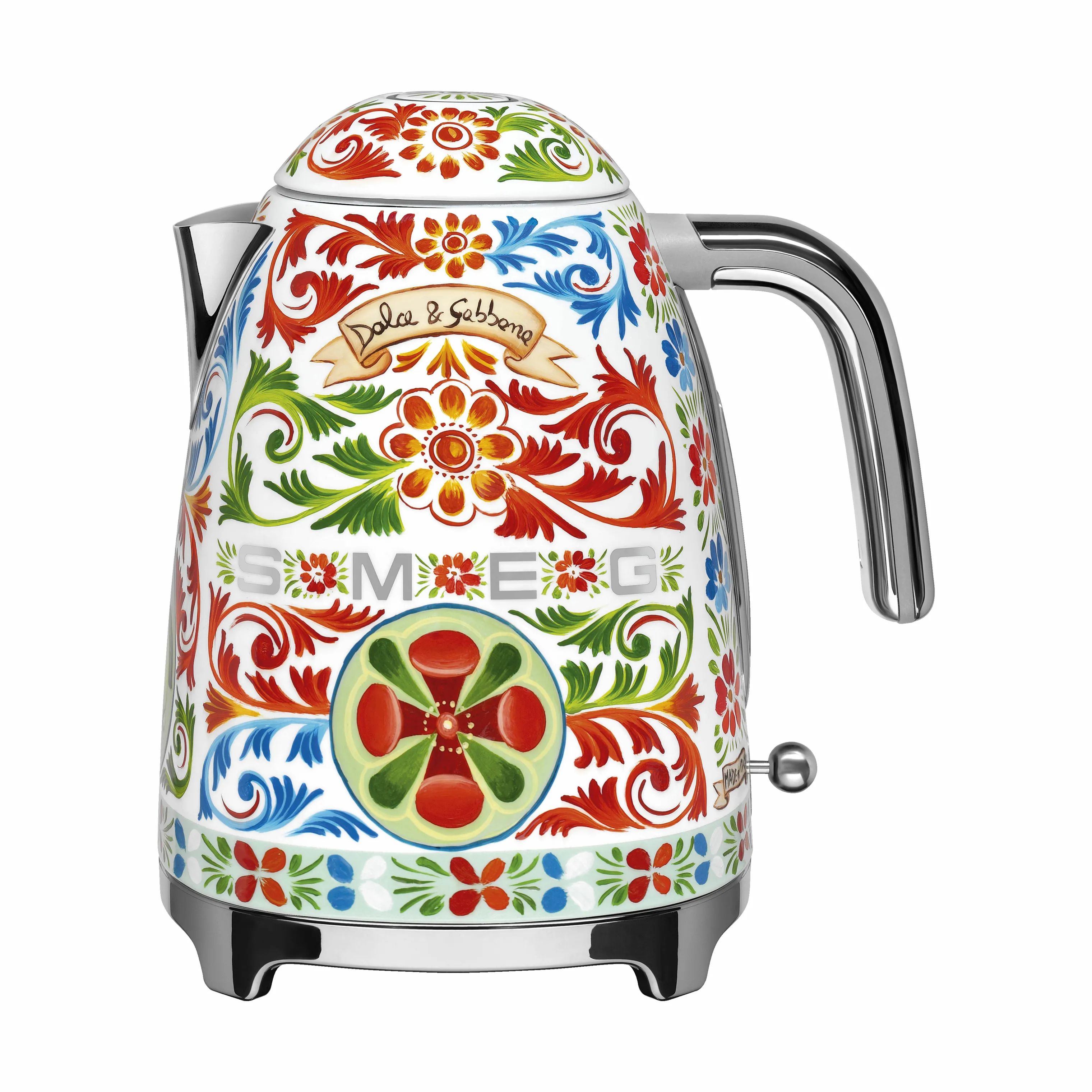 Smeg Elkedler Sicily is my Love Elkedel i Rød/blå/grøn, 1