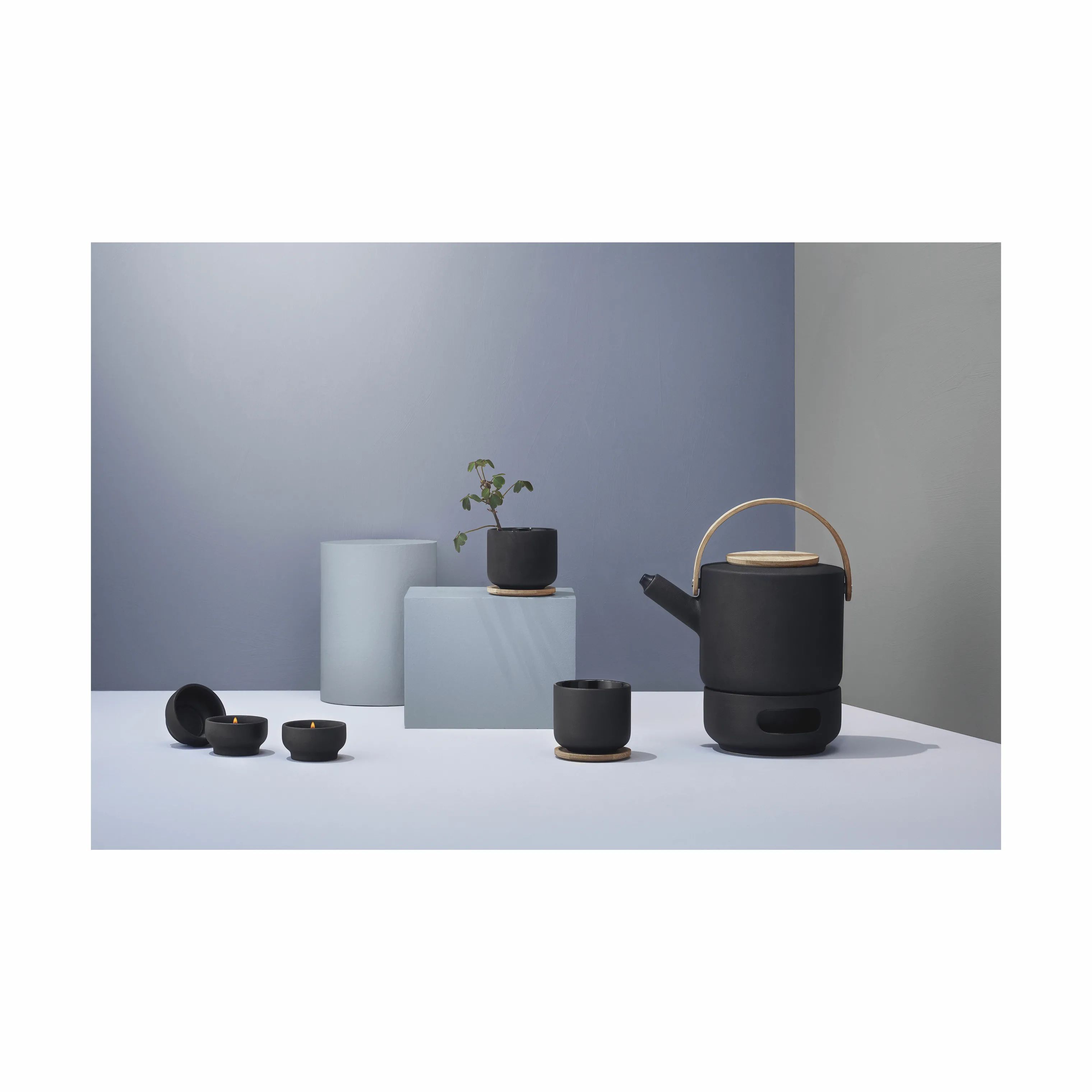 Stelton Tekander Theo Tekande i Sort, 1.2 L, 2