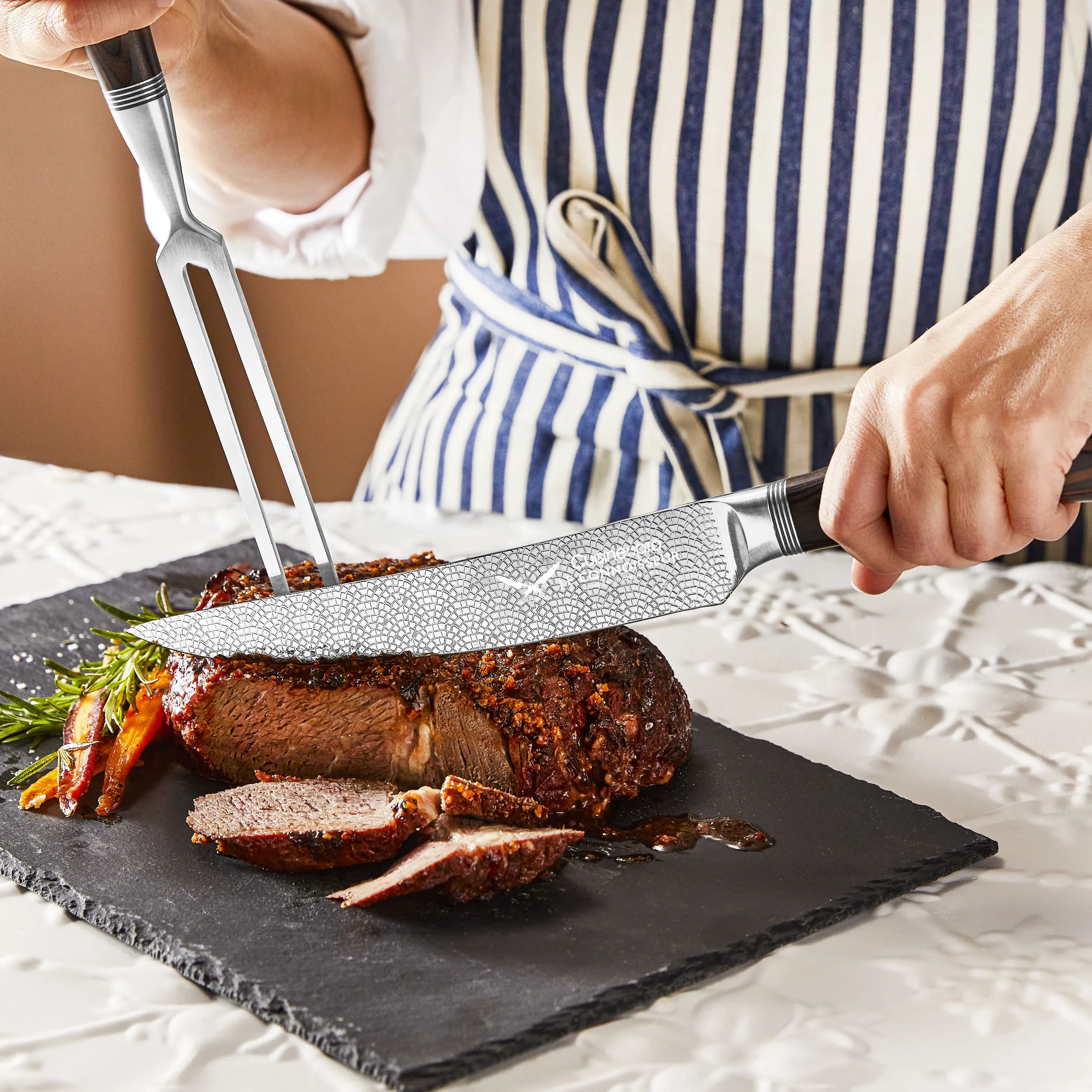 THE CUSTOM CHEF™ Udbenerknive Cuisine::pro Le Connoisseur Udskæringskniv i Brun, 3