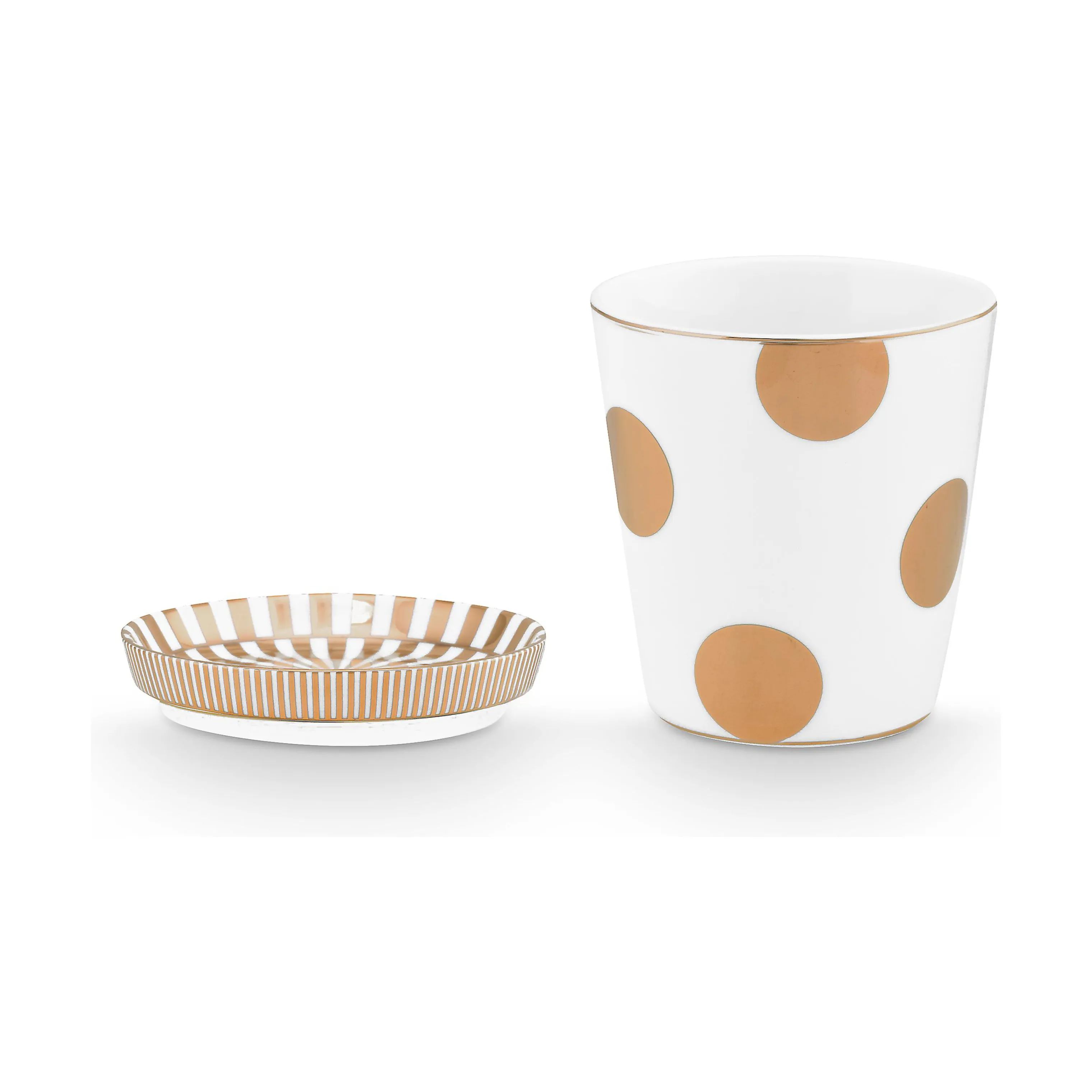 PIP Studio Krus og kopper uden hank Dot Delight Tekop i white- Gold, 4