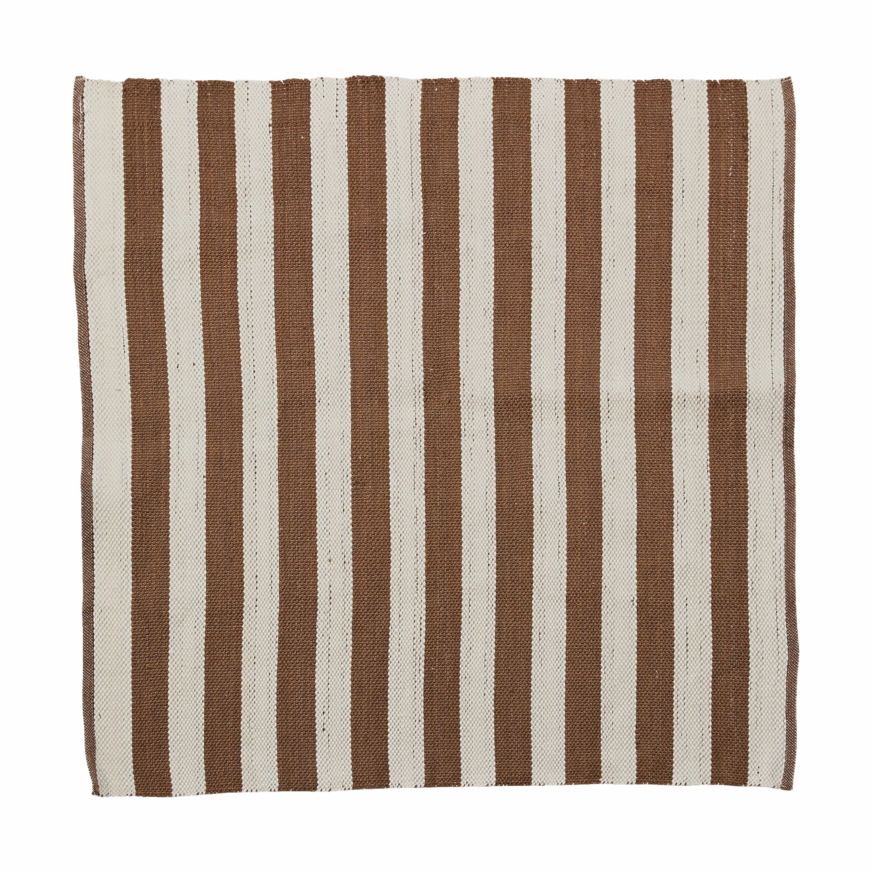 Lene Bjerre Gulvtæpper Strivie Gulvæppe i Tigers Eye/hvid, B150 x L150 cm, 1