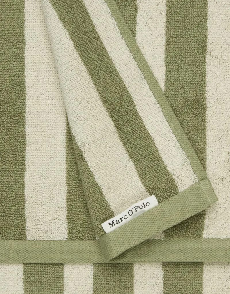 Marc O'Polo Håndklæder Heritage Gæstehåndklæde i Moss green, B30 x L50 cm, 1