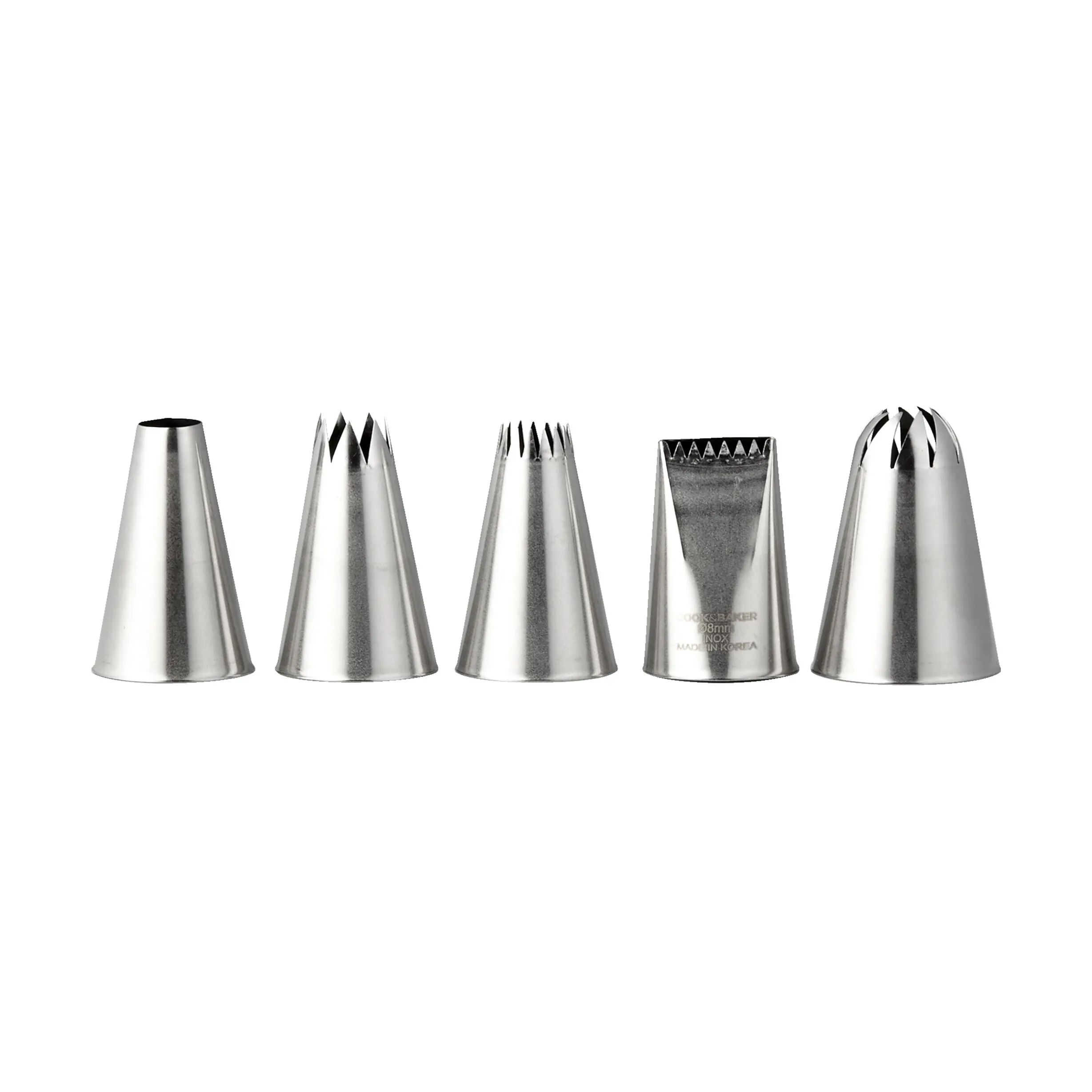 Cook & Baker Sprøjteposer og tyller Tyller - 5 stk i Stål, 1