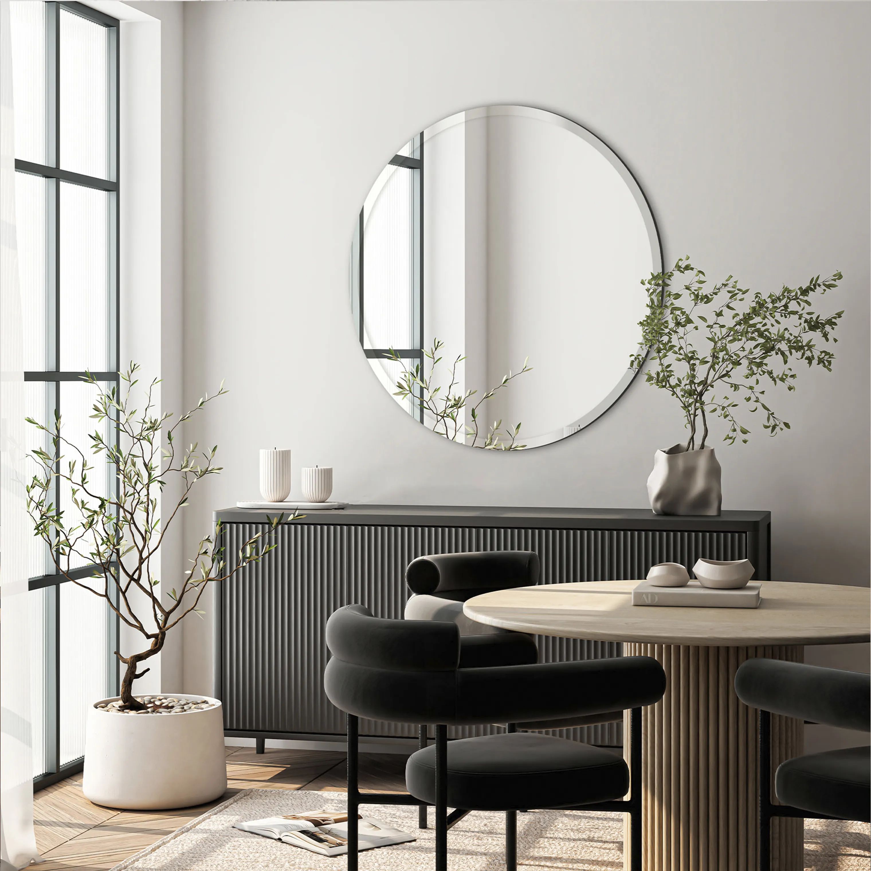 Incado Spejle Circle Spejl i 100 cm, 4