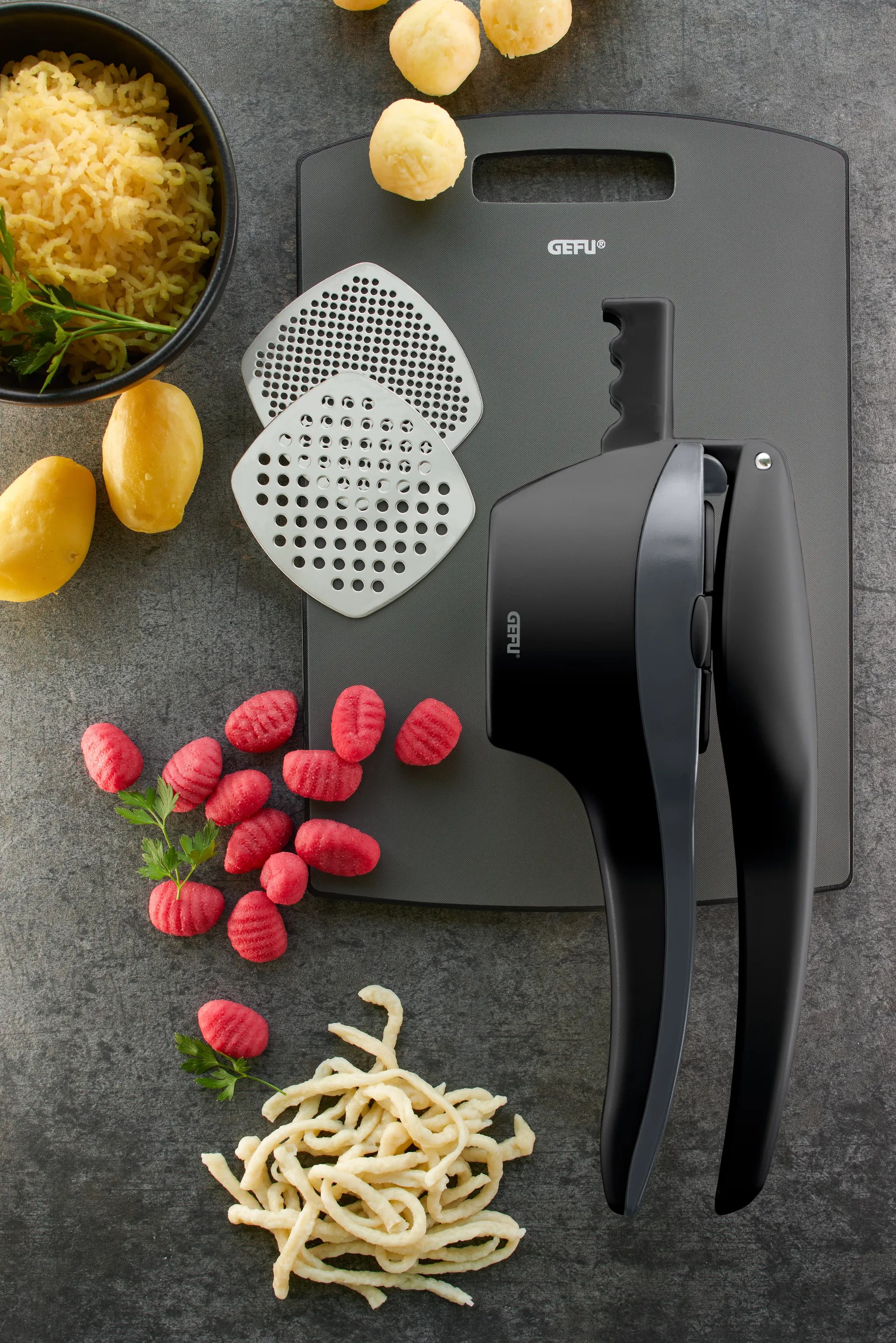 Gefu Kartoffelstampere Presco Kartoffelpresser i Sort, 2