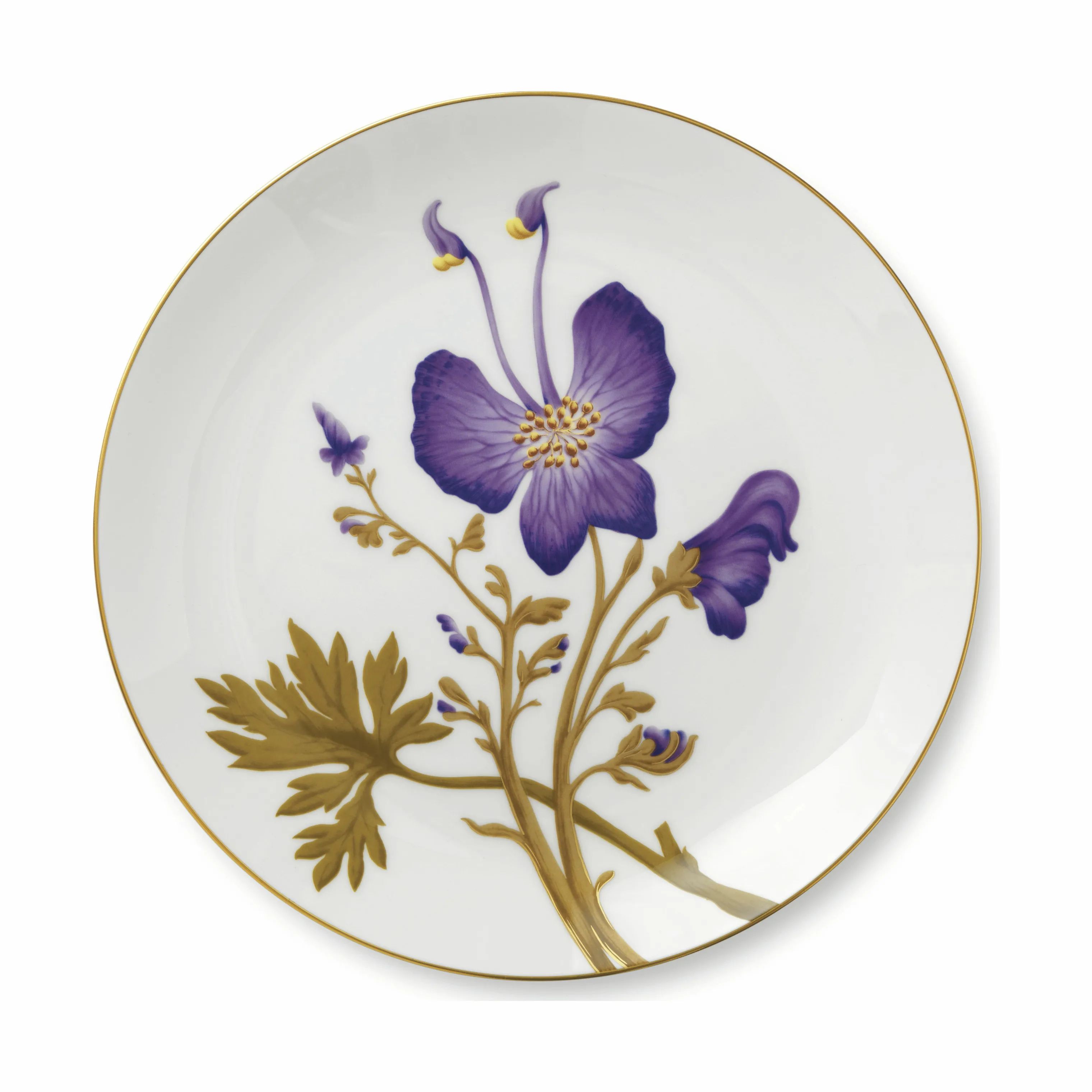 Royal Copenhagen Middagstallerkener Flora Tallerken - Stedmoderblomst i Stedmoderblomst, 1