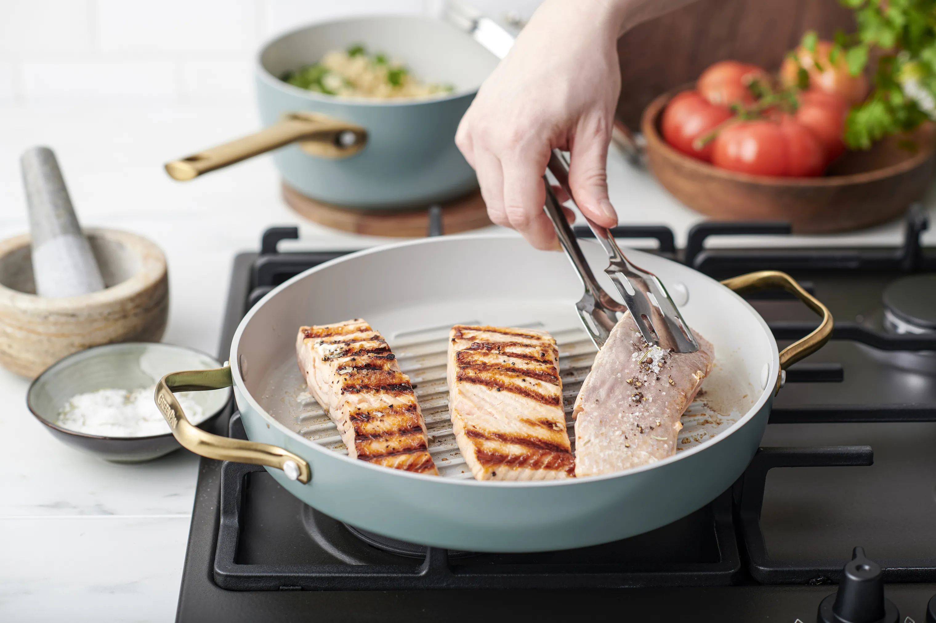 Greenpan Grillpander Padova Grillpande i Sky Blue, 2