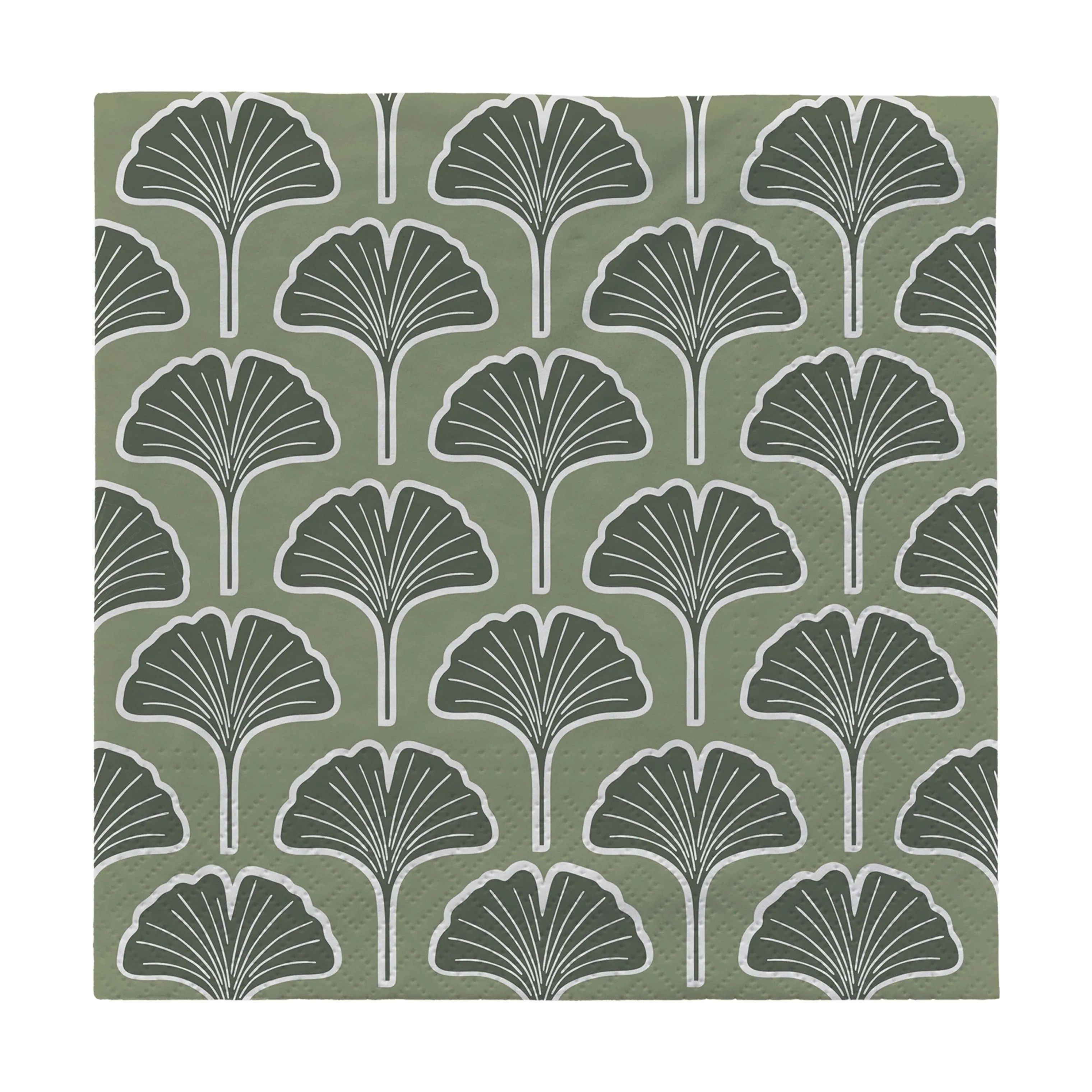 Broste Copenhagen Papirservietter Ginkgo Papirservietter - 20 stk. i Green, 1