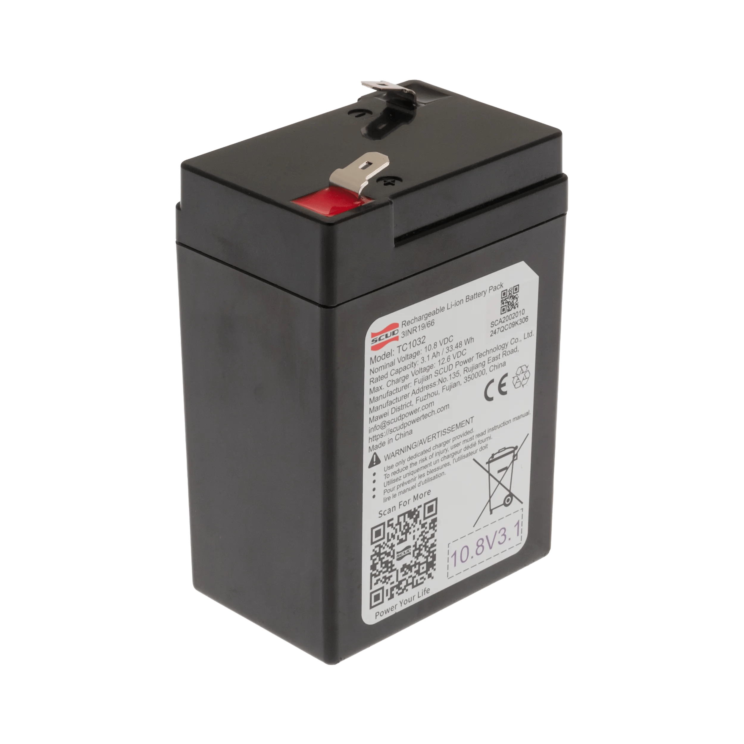 NORDIC PLAY Speed Batterier Lithiumbatteri 10,8V 3,1AH i Lithiumbatteri 10,8V 3,1AH, 1
