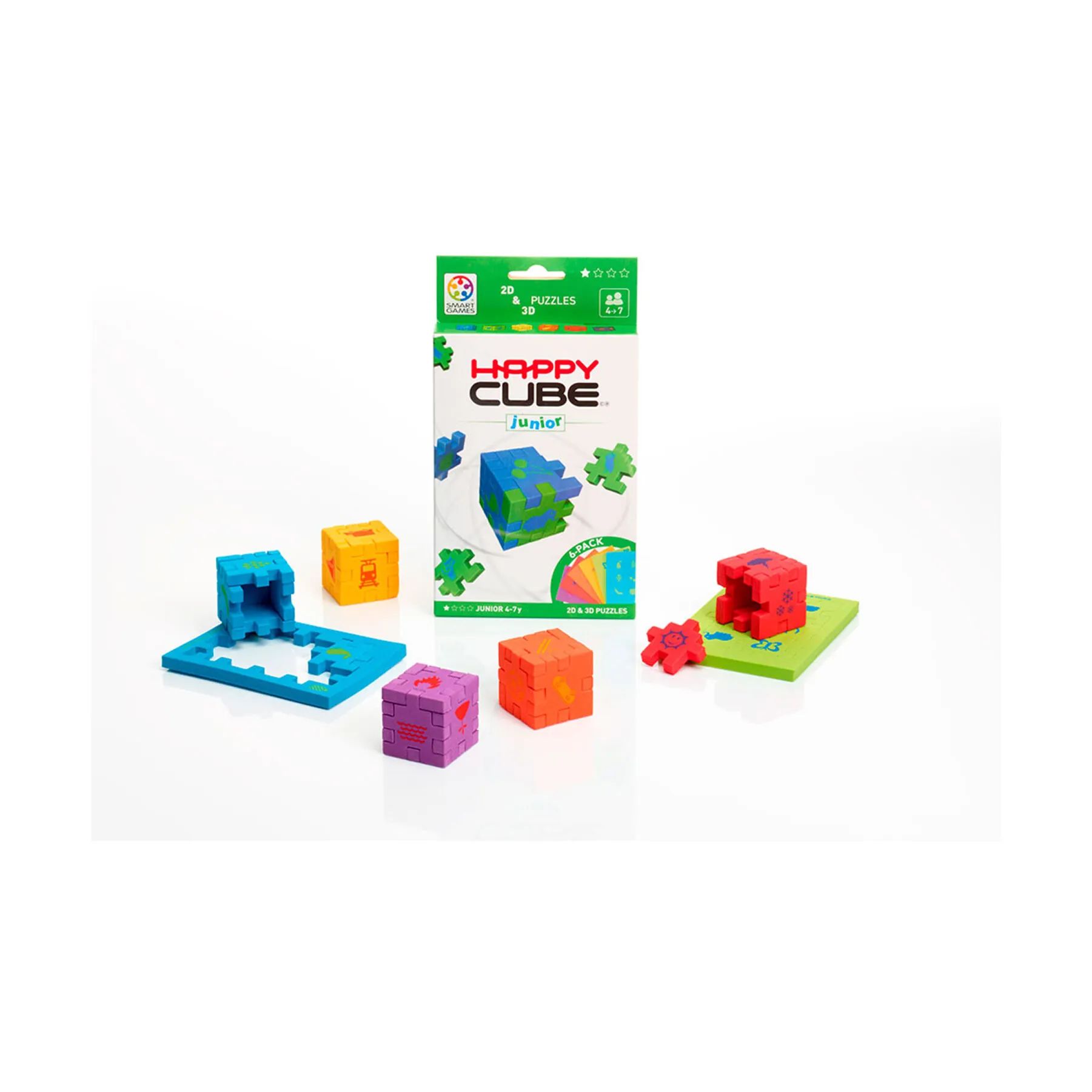 Spilbræt Spil Brætspil - Happy Cube Junior i Junior, 3