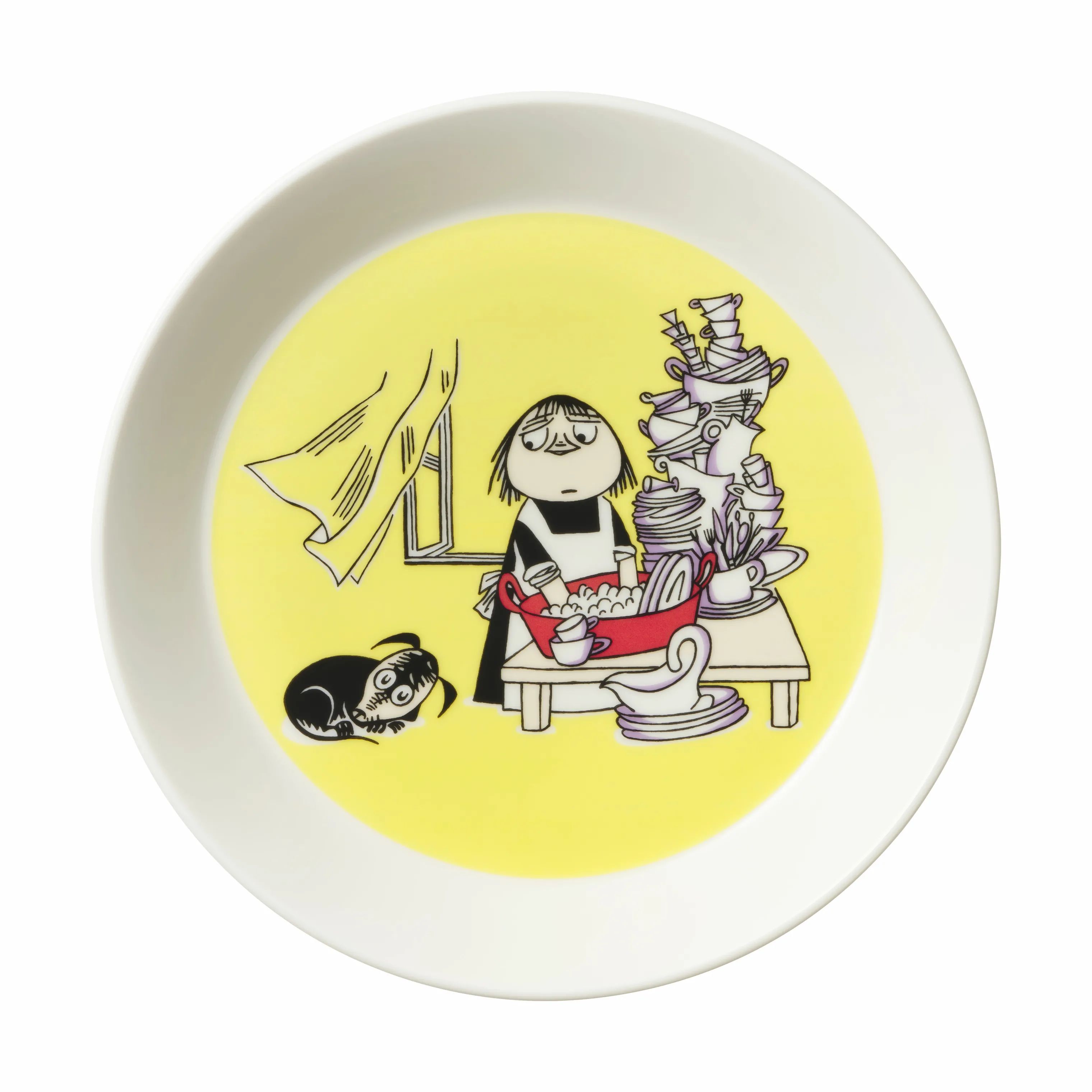 Moomin Arabia Frokosttallerkener Omsorg Tallerken - Misabel i Misabel - Gul, 1