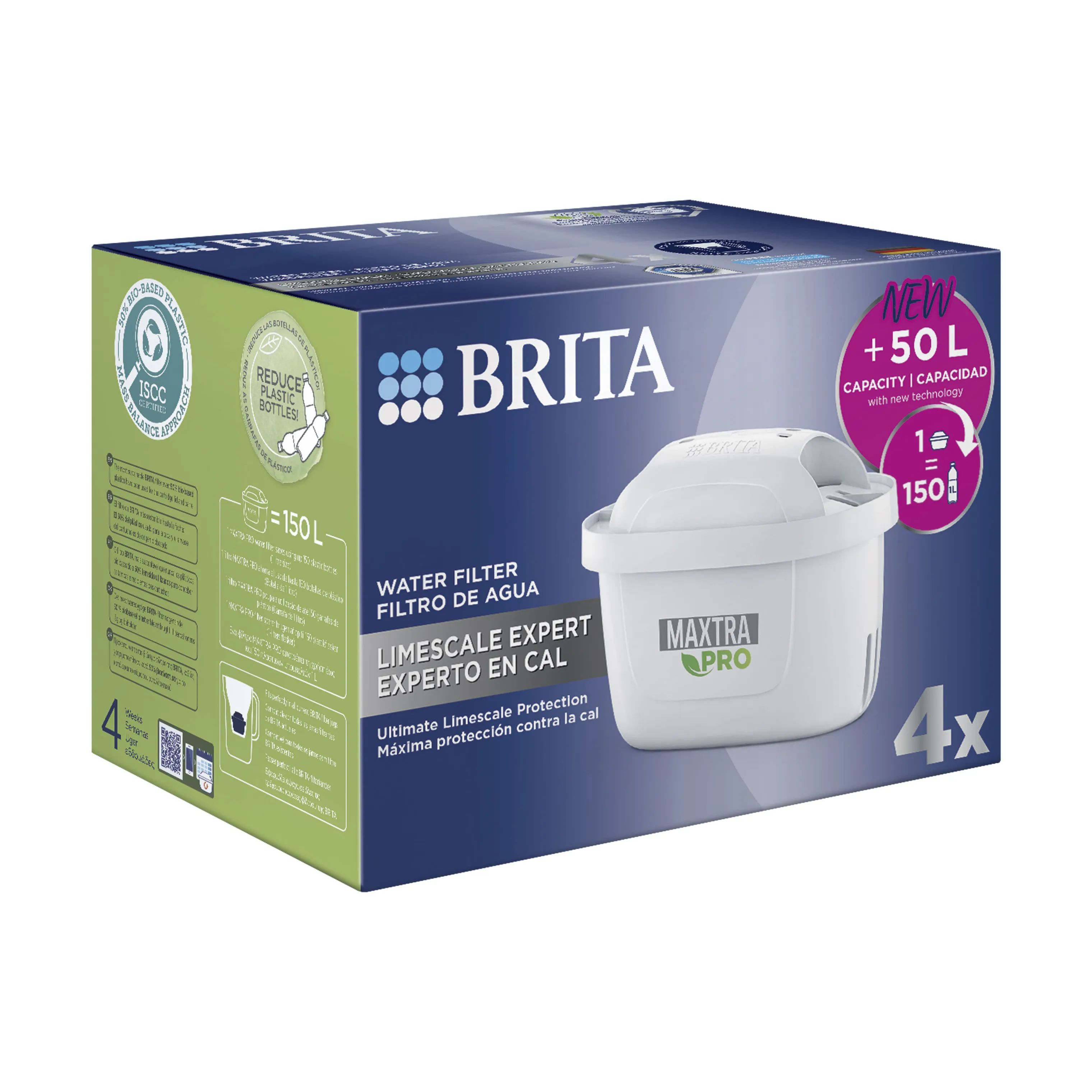 Brita Øvrigt køkkengrej MAXTRA PRO EXPERT LIMESCALE Filter - 4 stk. i 4 stk., 1
