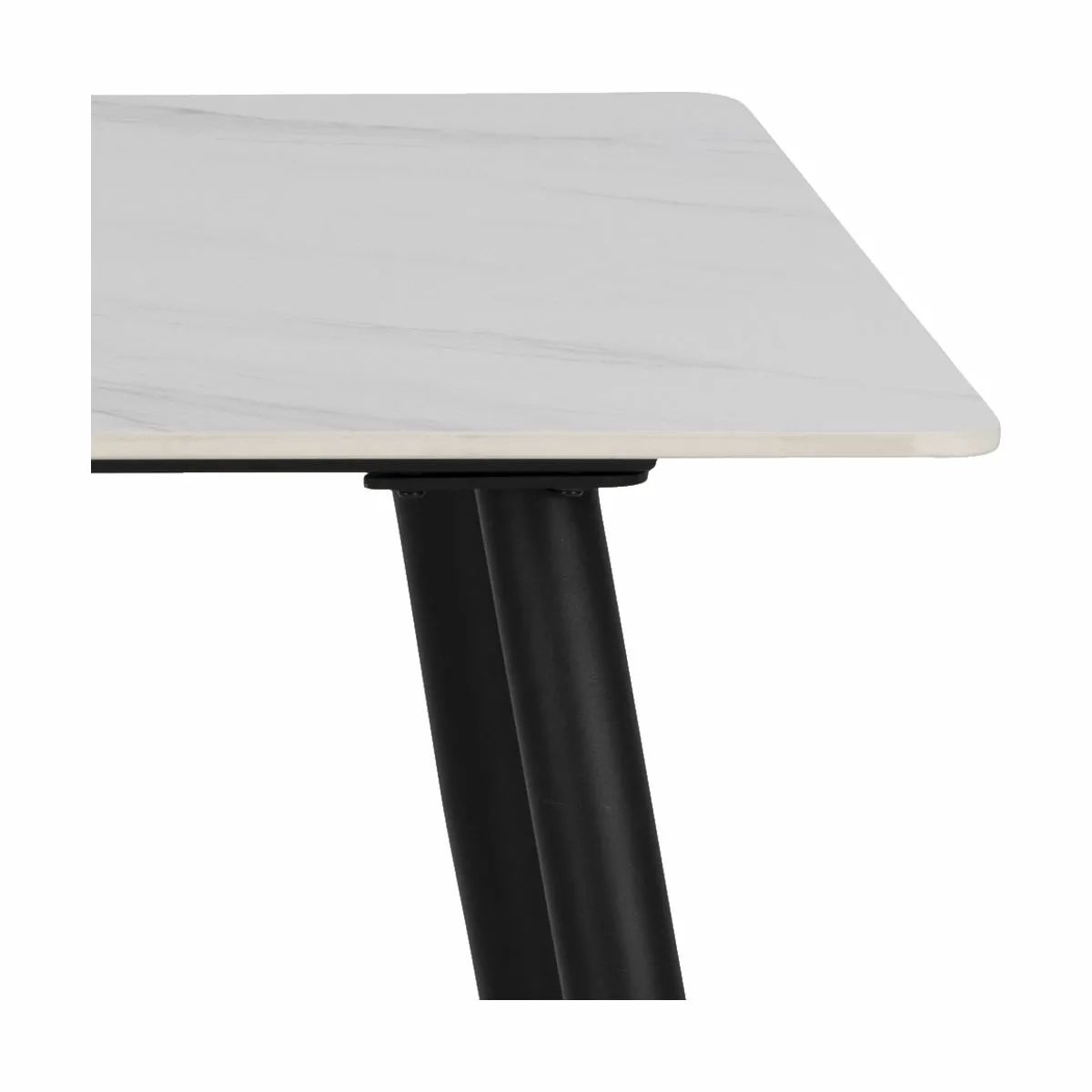 CASA Living Spiseborde Wicklow Spisebord i White Unico/sort, 4