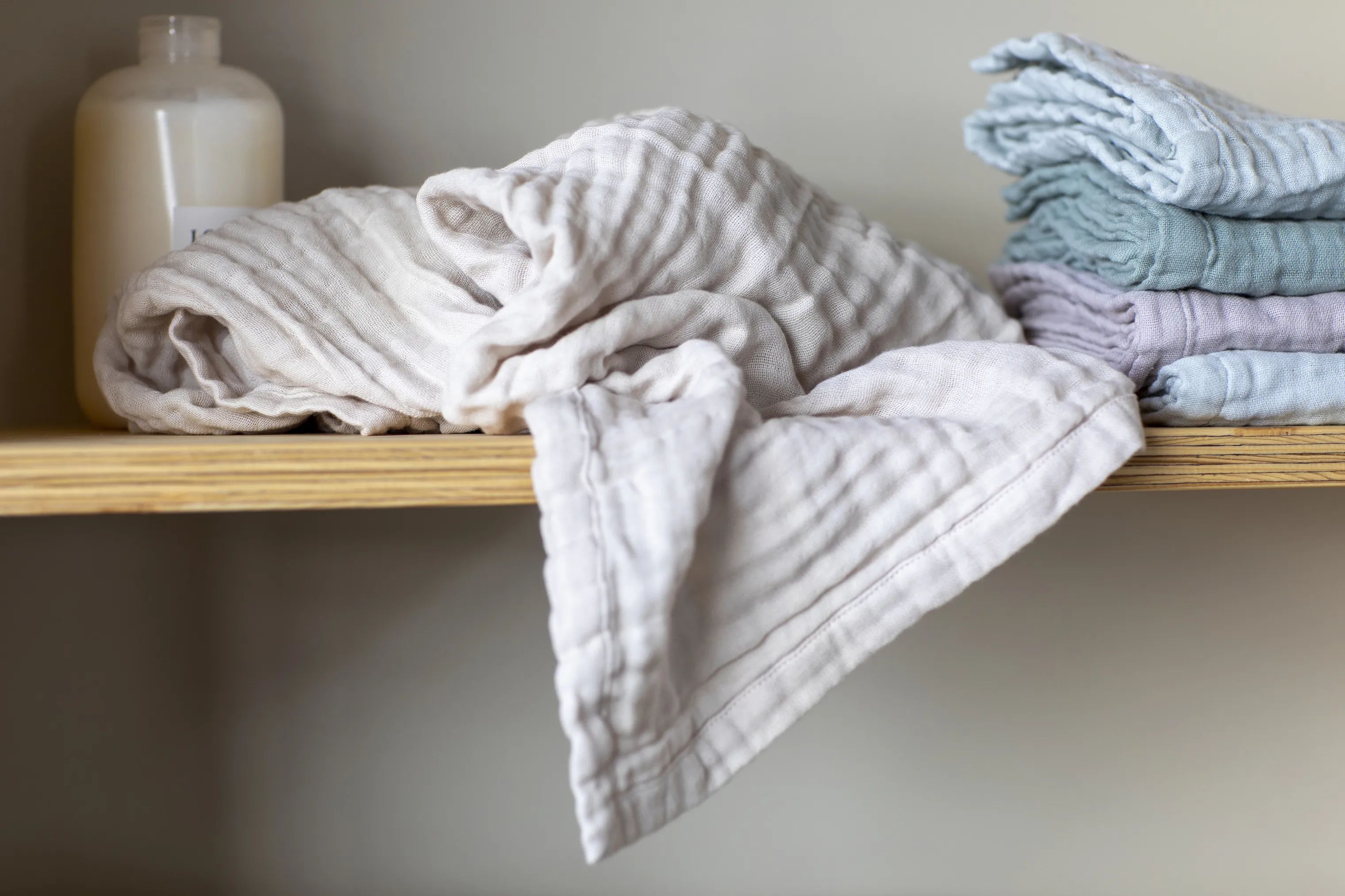 The Organic Company Håndklæder FINE Håndklæde i Beige, 3