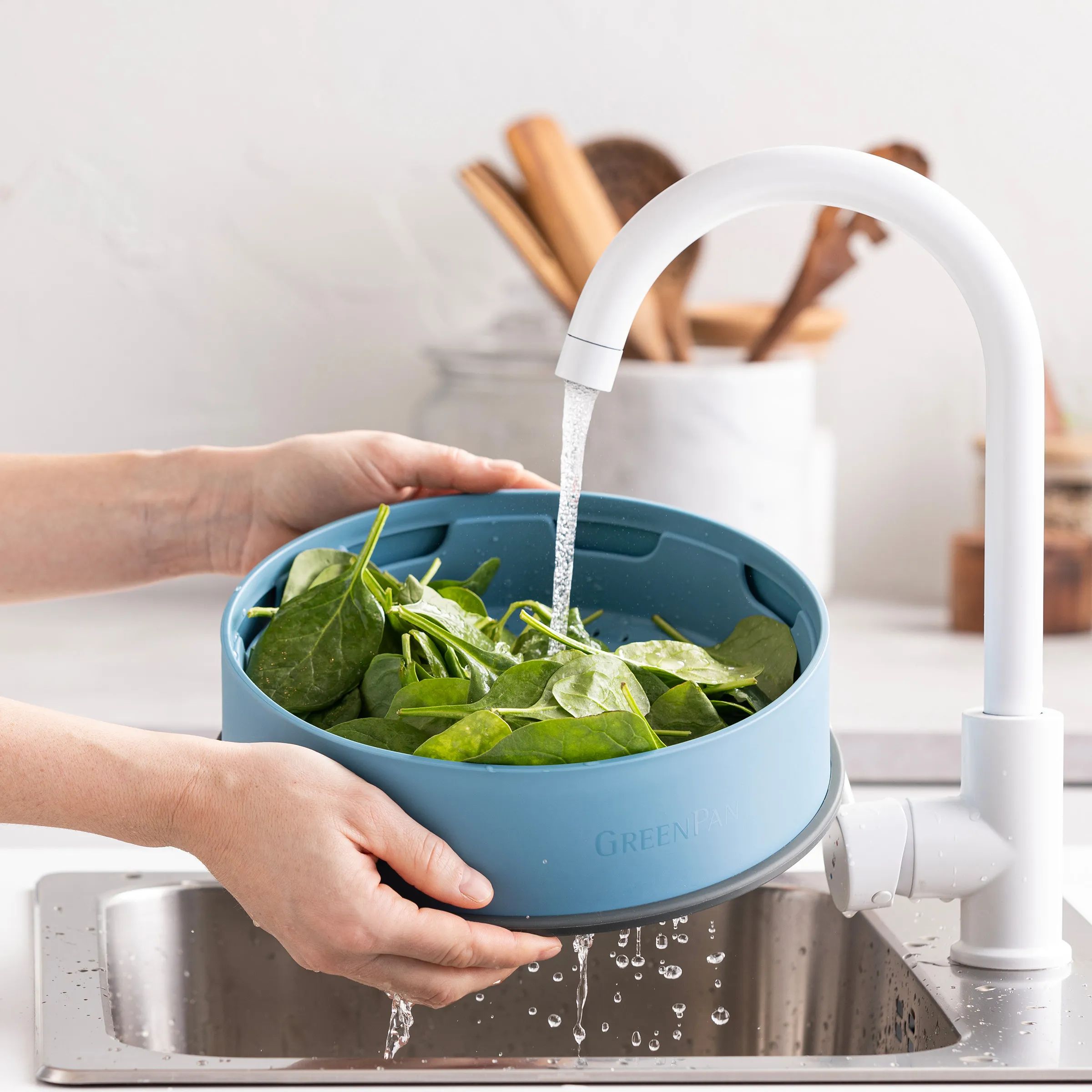 Greenpan Øvrigt køkkengrej Steamy Damper i Blå, 6