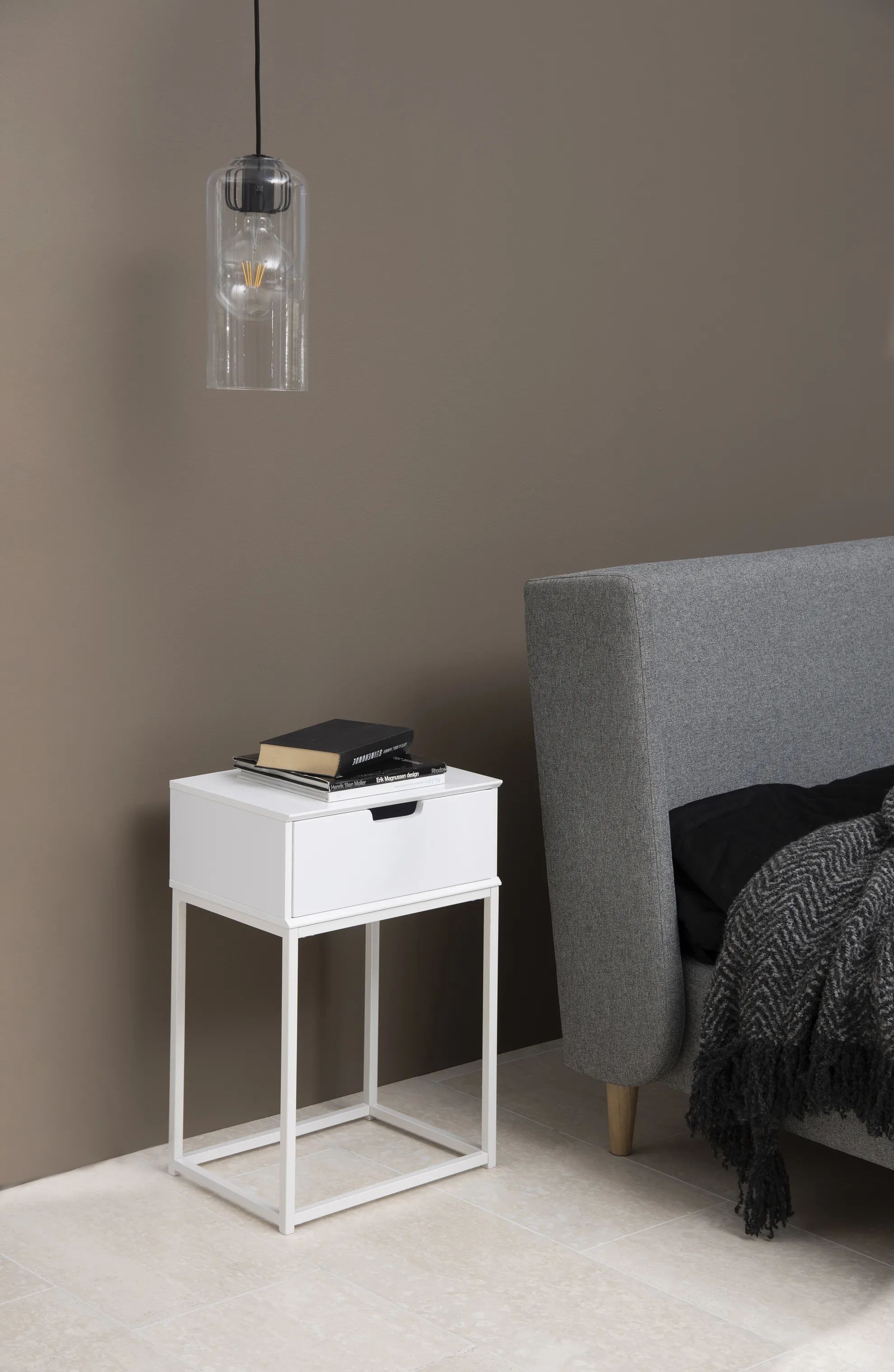 CASA Living Sengeborde Mitra Natbord i Hvid, 2