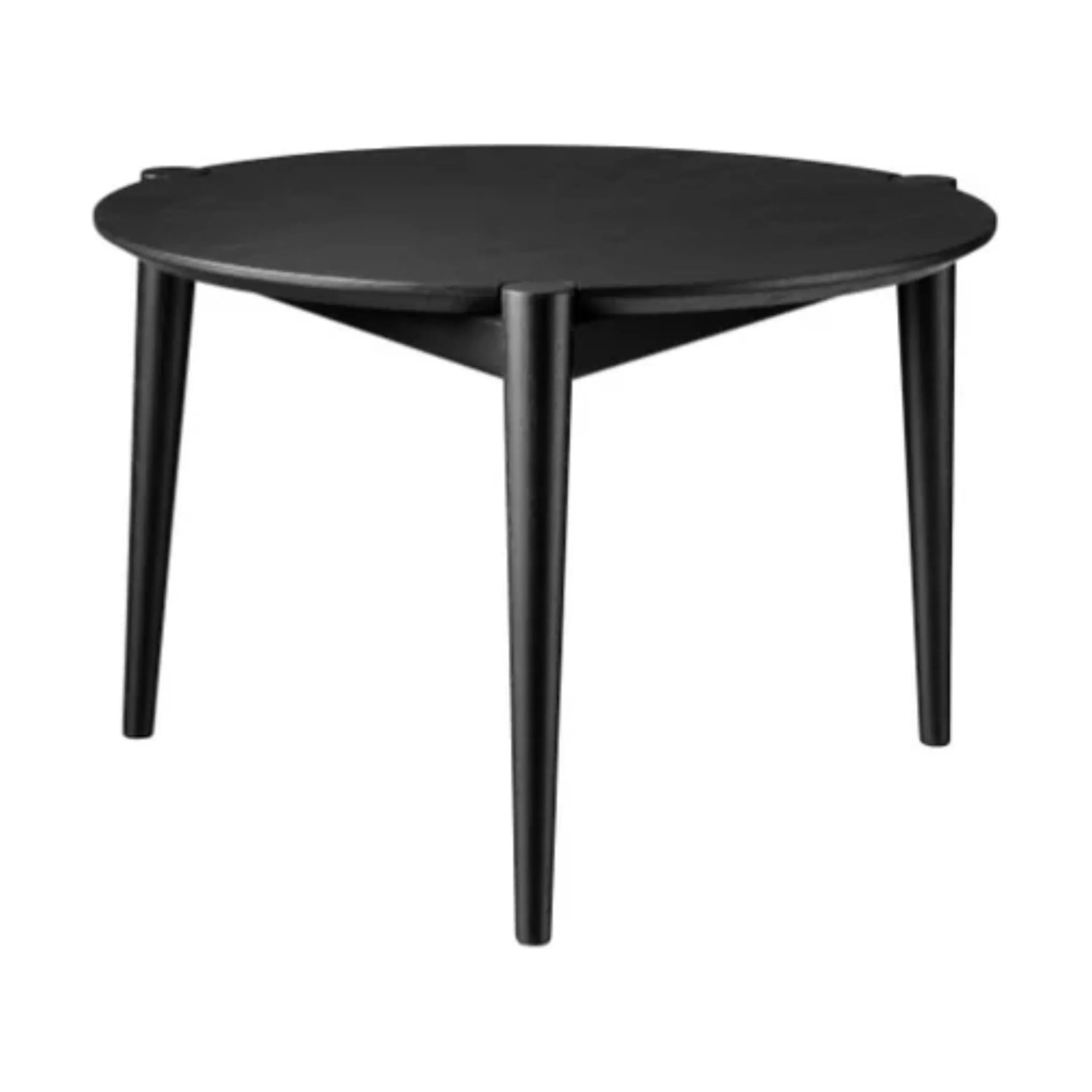 FDB Møbler Sofaborde D102 Sofabord i Jet Black (RAL 9005), 55 cm, 1