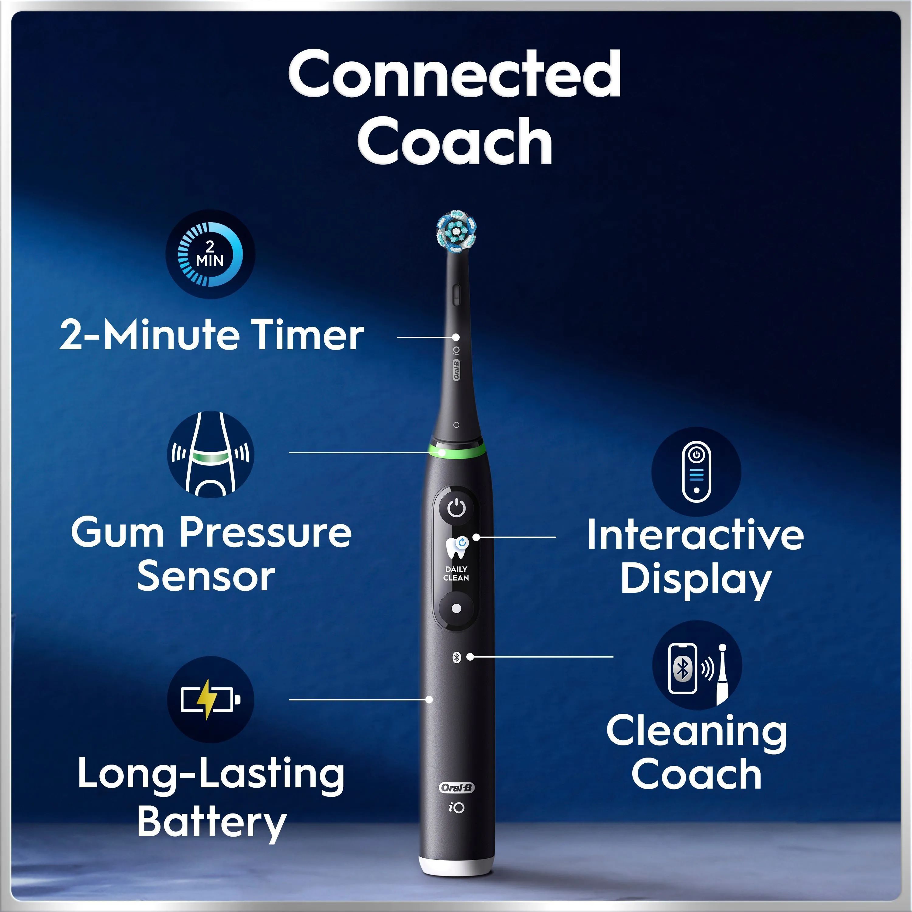 Oral-B Eltandbørster iO6S iO6 Elektrisk Tandbørste i Black lava, 2