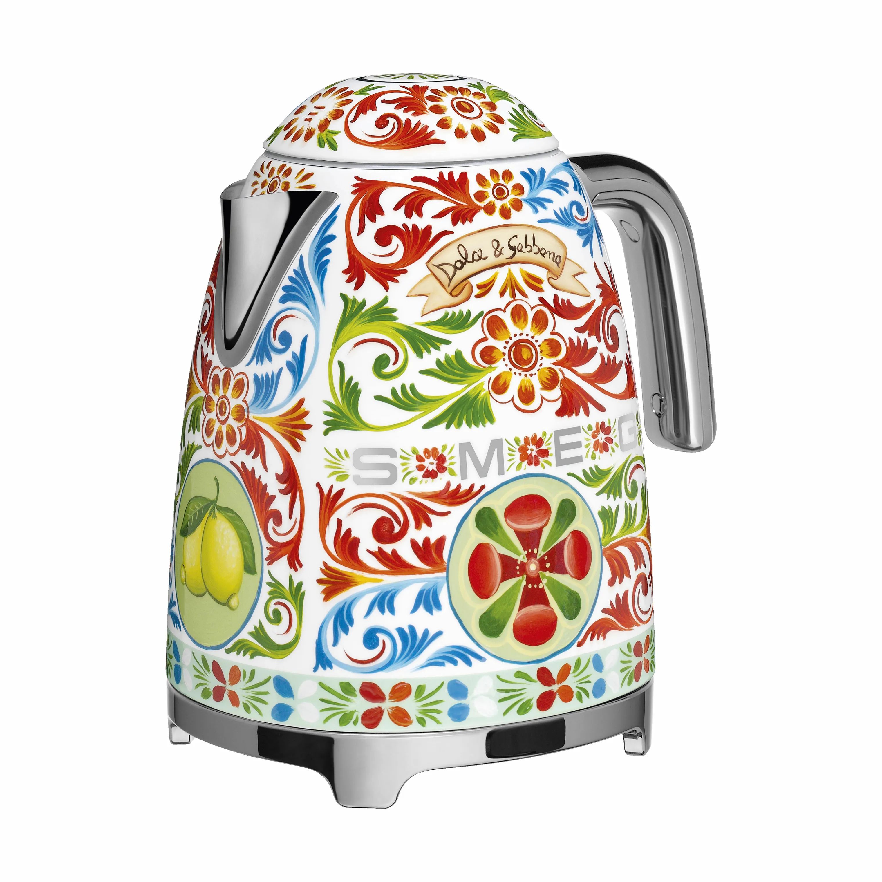 Smeg Elkedler Sicily is my Love Elkedel i Rød/blå/grøn, 3