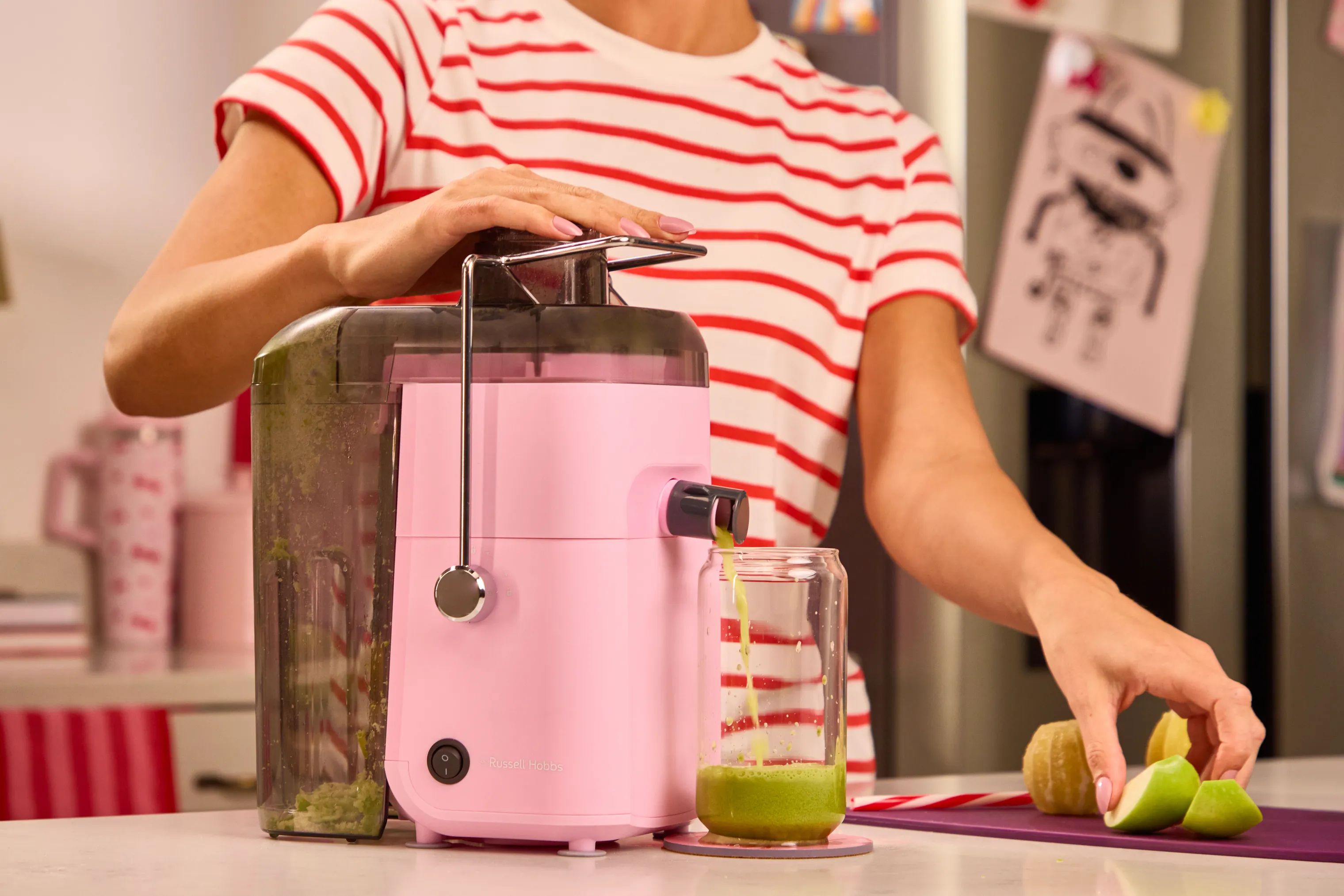 Russell Hobbs Slowjuicere Juiceluxe Juicer i Lyserød, 7