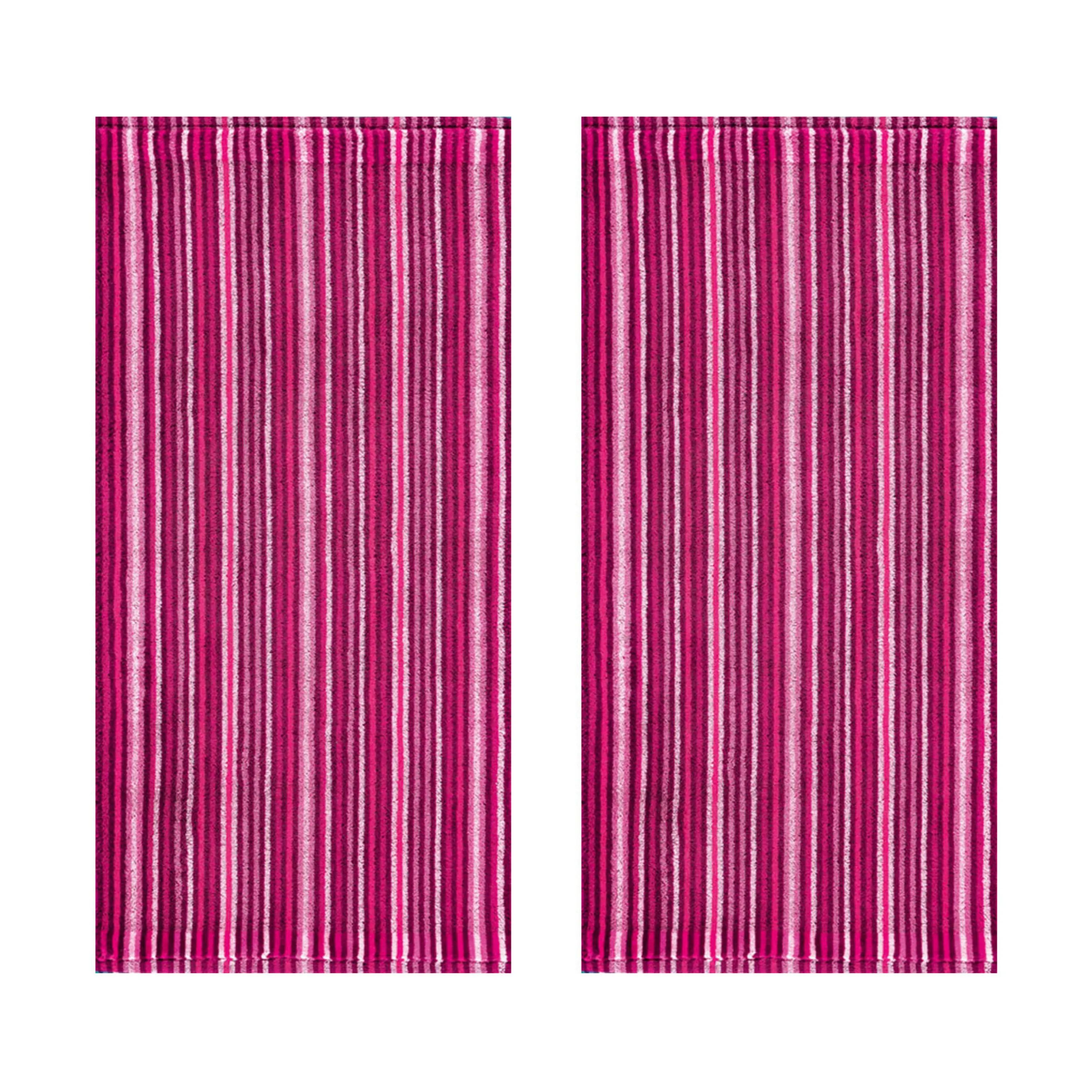 Egeria Håndklæder Stripes Håndklæde - 2 stk. i Cassis, 1