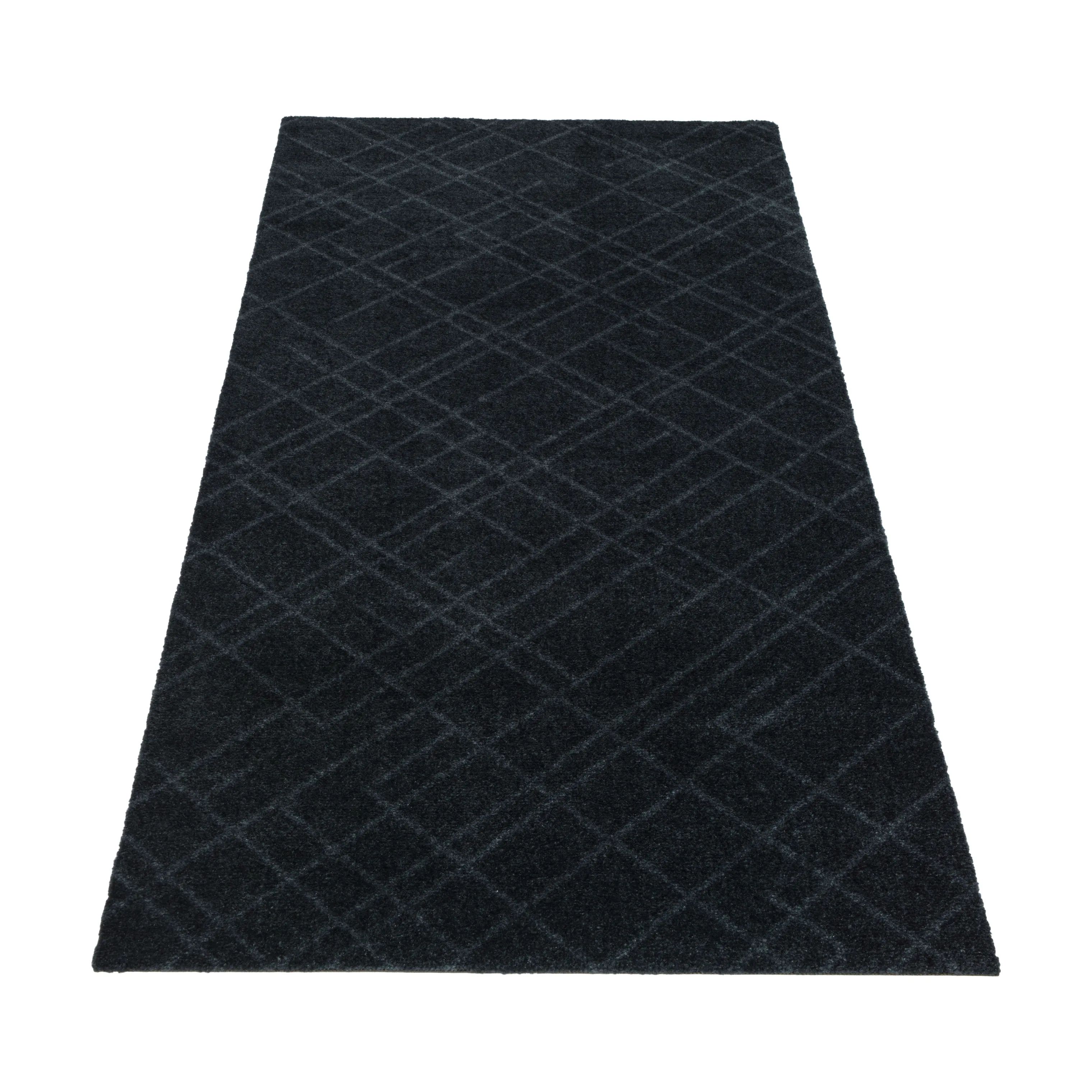 Tica Copenhagen Dørmåtter Lines Gulvmåtte i Mørkegrå, B67 x L150 cm, 3