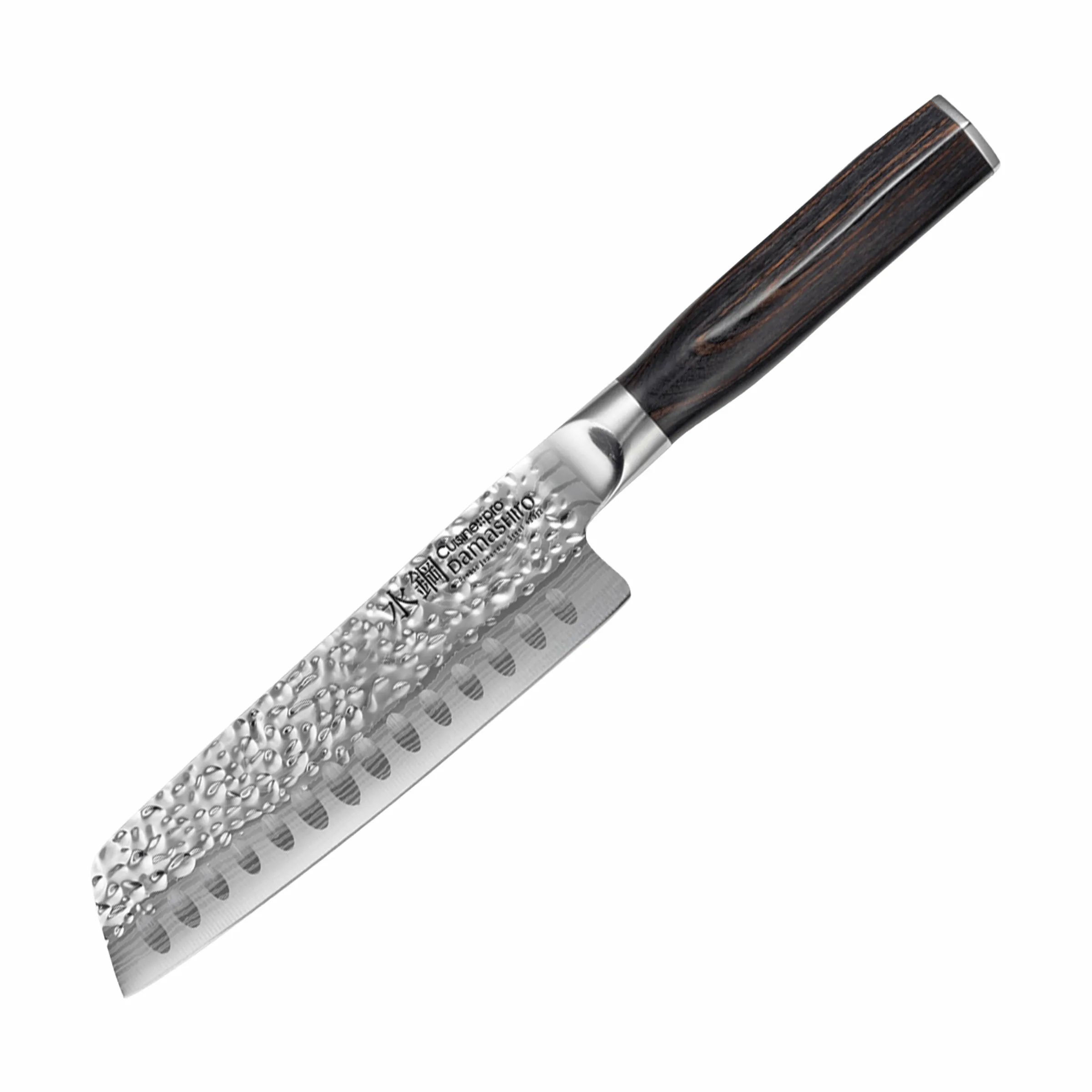 THE CUSTOM CHEF™ Santokuknive Cuisine::pro® Damashiro® EMPEROR Cuisine::pro Damashiro EMPEROR Santokukniv i Sølv/sort, 1