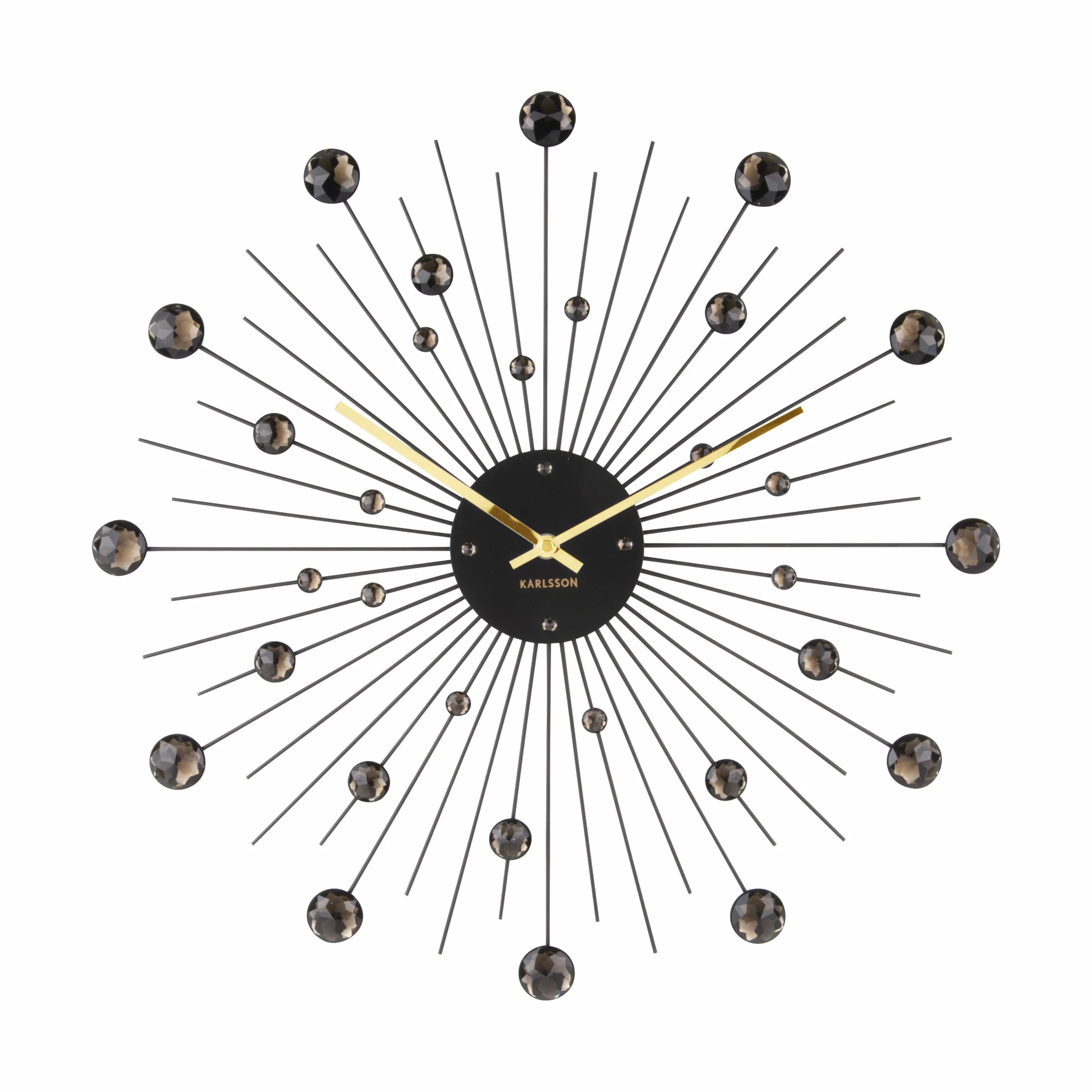 Karlsson Vægure Sunburst Vægur i Sort, 50 cm, 1