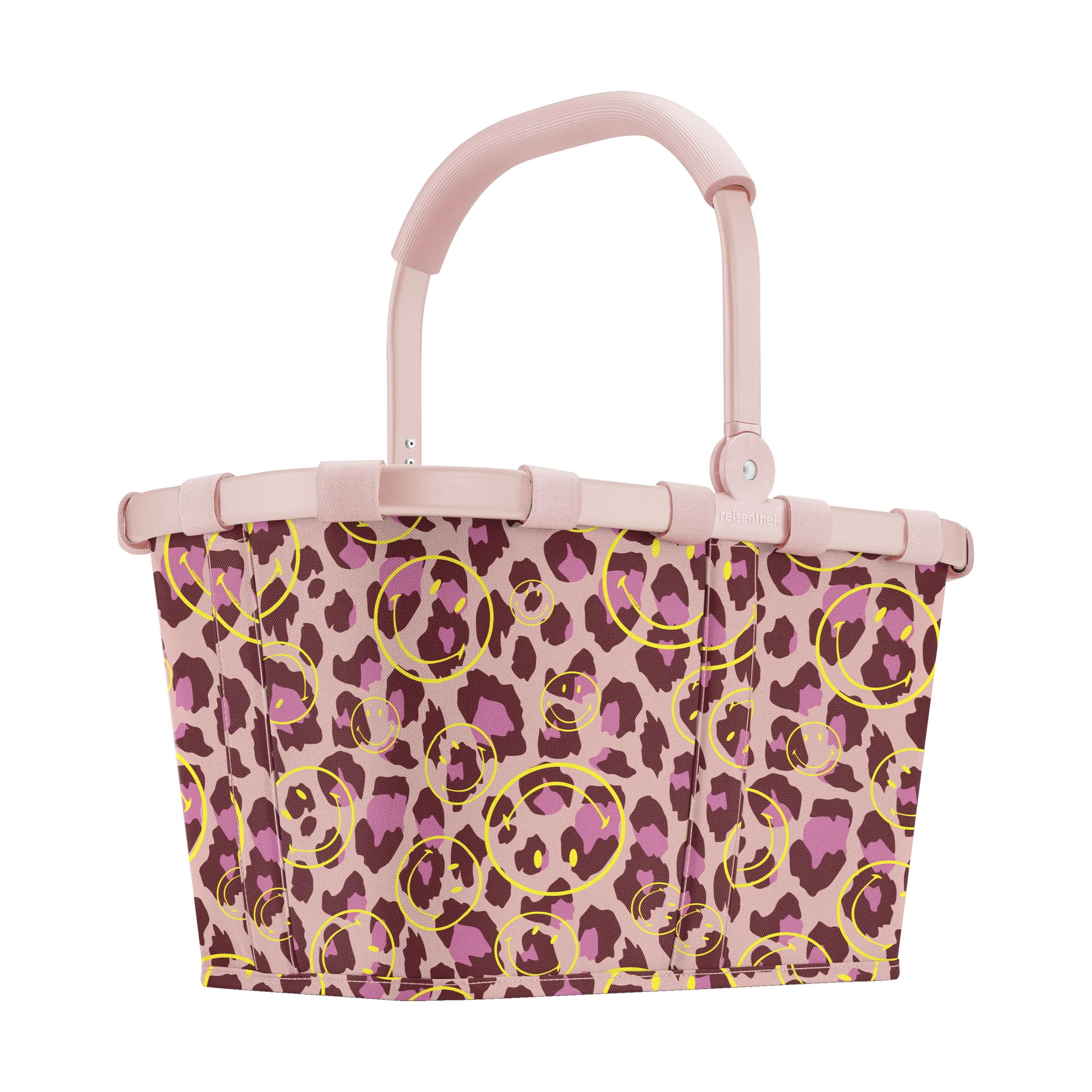 Reisenthel Indkøbskurve Carrybag Kurv i Pink leo med smiley, B48 x L28, 2