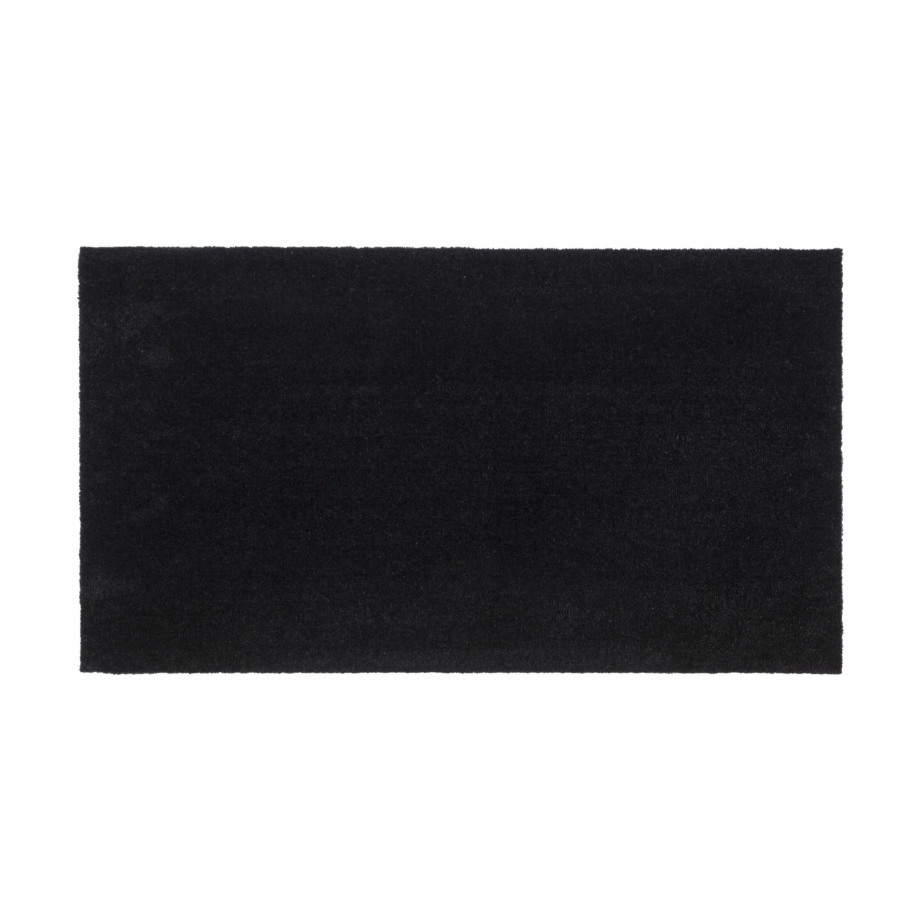Tica Copenhagen Gulvtæpper Uni Color Gulvtæppe i Sort, B67 x L120 cm, 1
