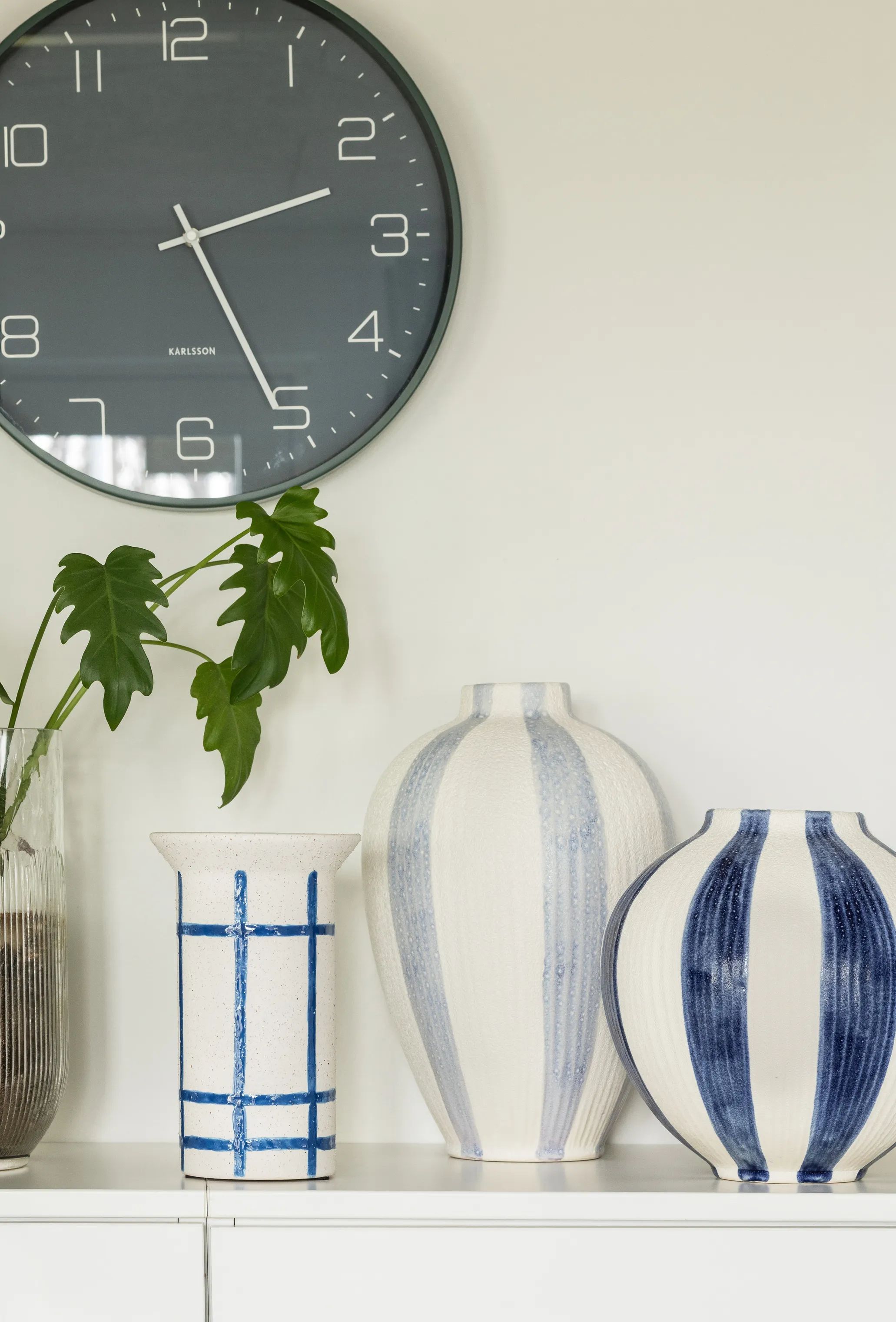 CASA Living Vaser Vase i Creme/blå, 2