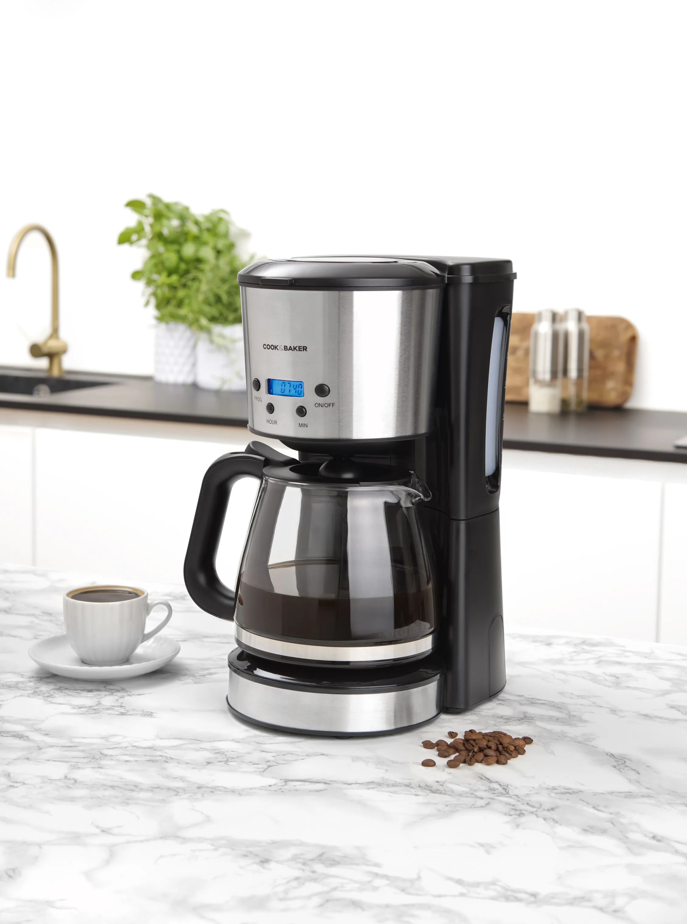 Cook & Baker Kaffemaskiner Kaffemaskine i stål, 2