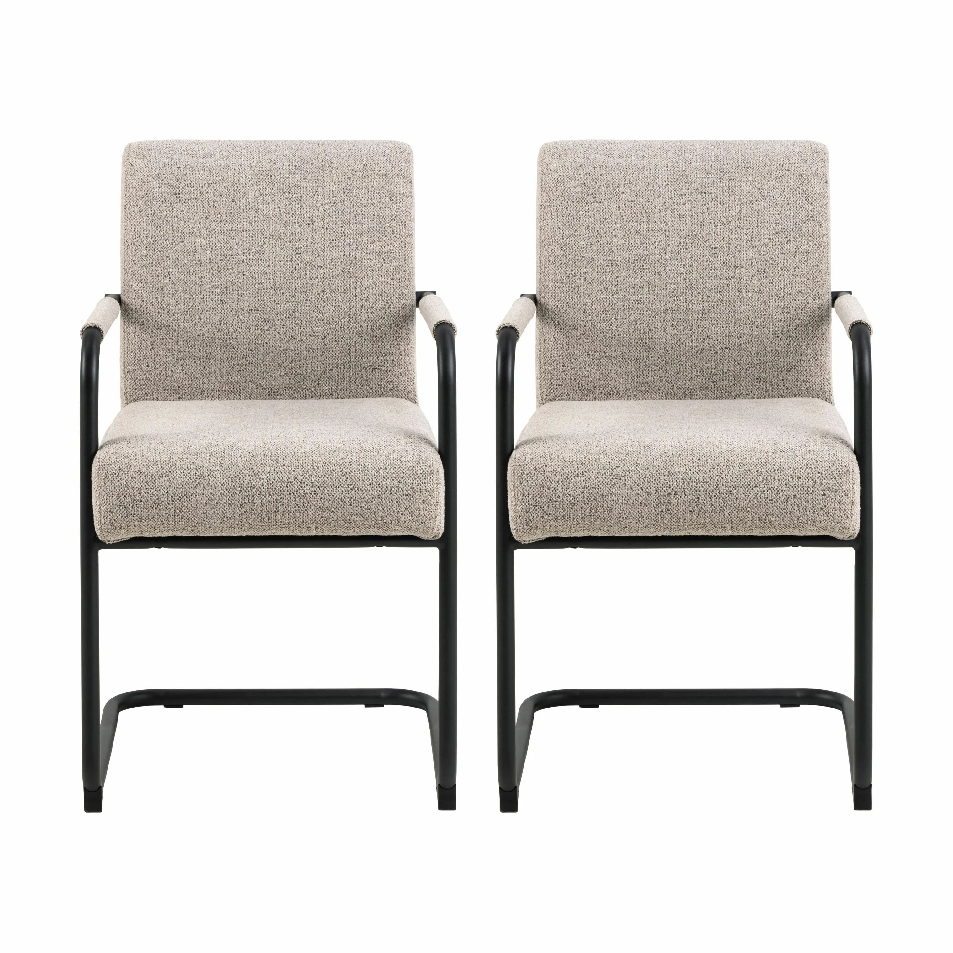 CASA Living Spisebordsstole Adele Spisebordsstol - 2 stk. i beige, 1