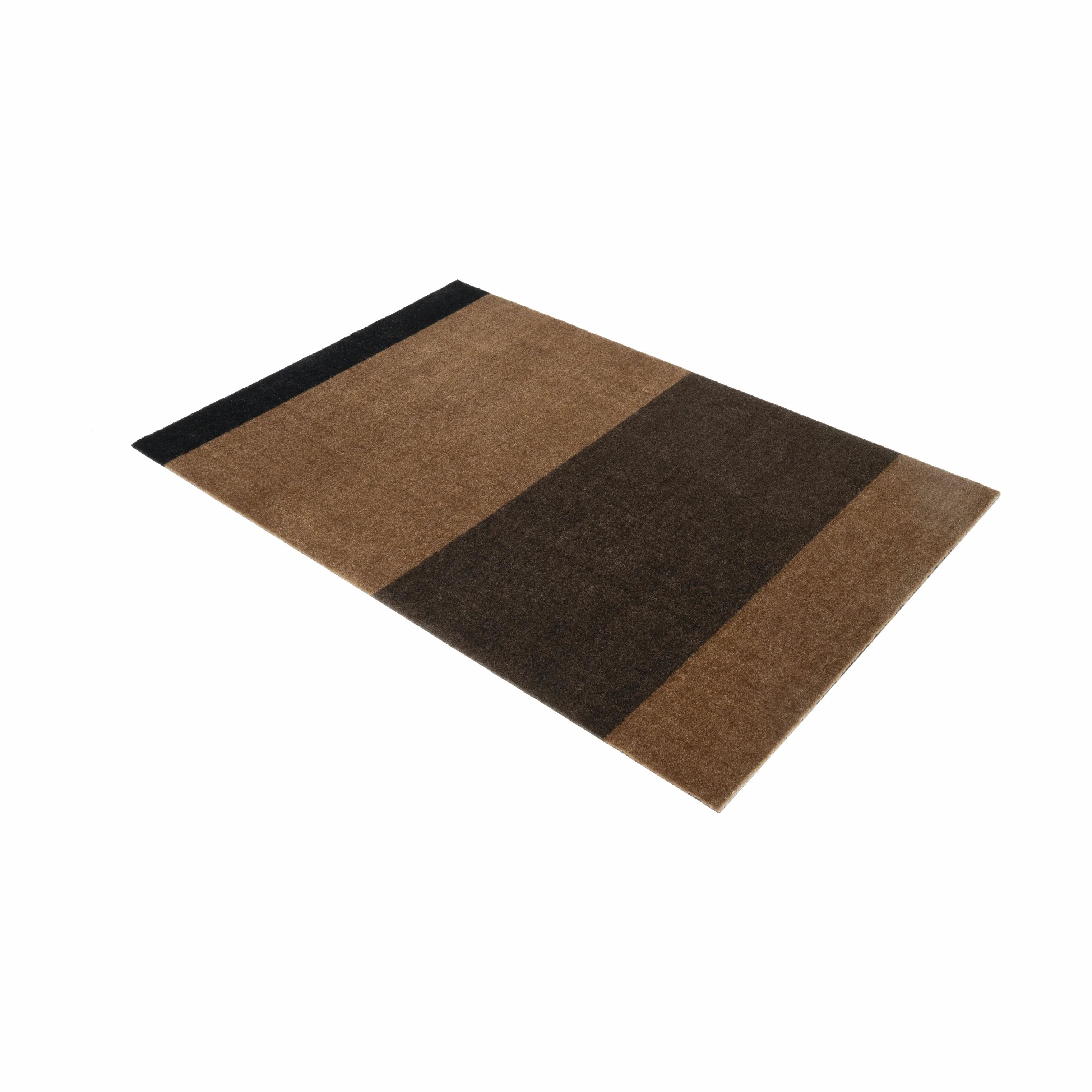 Tica Copenhagen Gulvtæpper Stripes Horisontal Gulvtæppe i brun/cognac/sort, B90 x L130 cm, 4